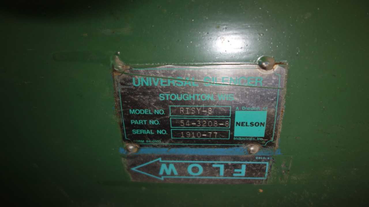 NELSON RISY-8 UNIVERSAL SILENCER - INDUSTRIAL PARTS