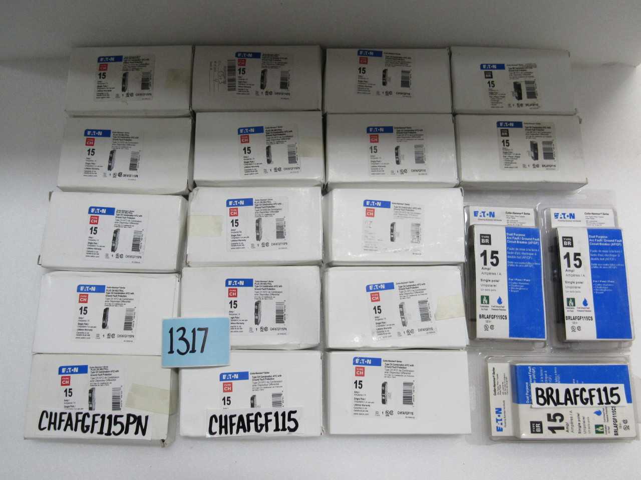 LOT OF EATON RESIDENTAL BREAKERS - MISCELLANEOUS