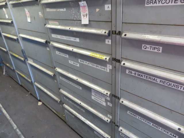 6- Drawer Cabinet and Contents, Lista - MISCELLANEOUS
