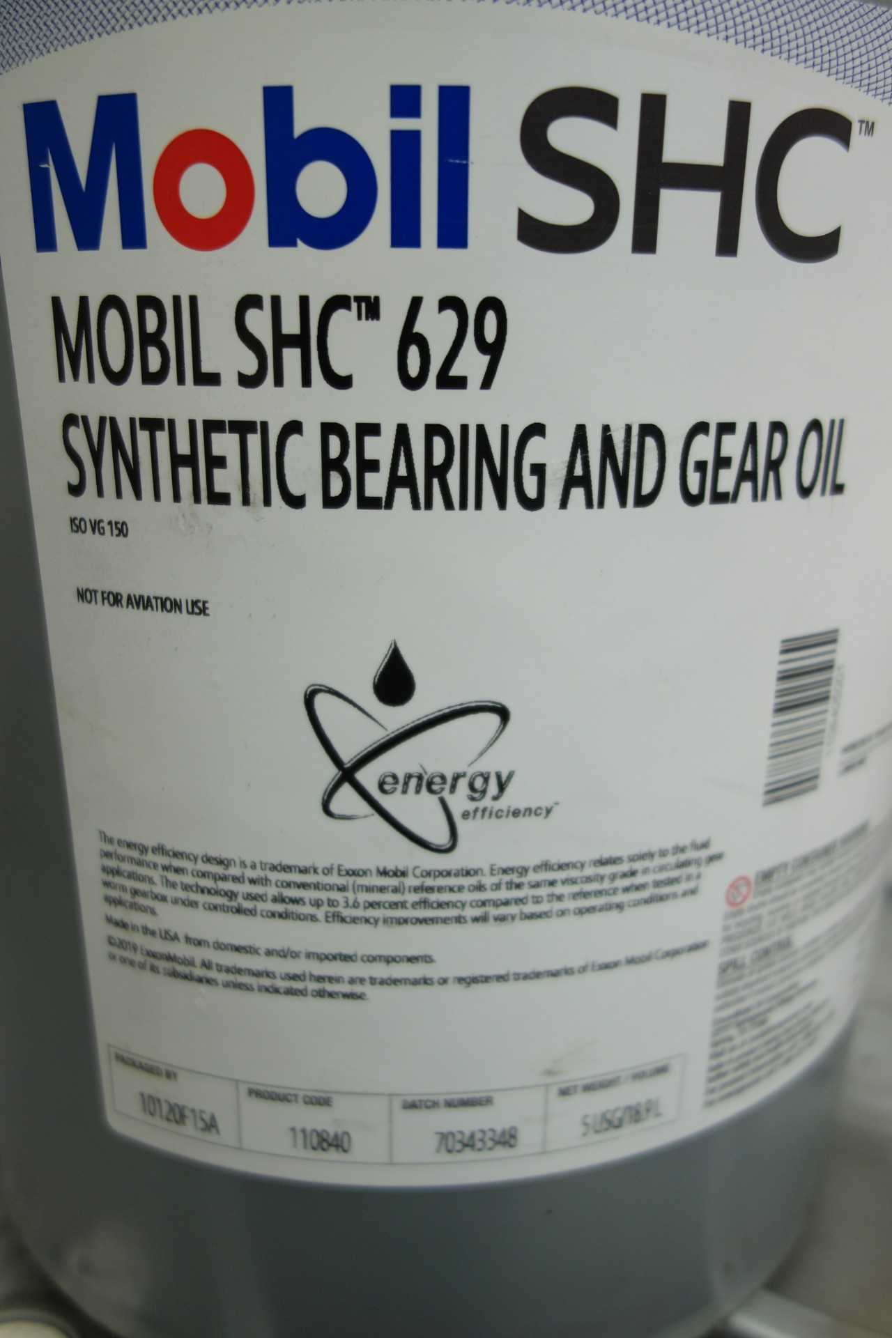 3 FULL 5 GALLON BUCKETS OF MOBIL SHC SYNTHETIC BEARING AND GEAR OIL - BEARINGS