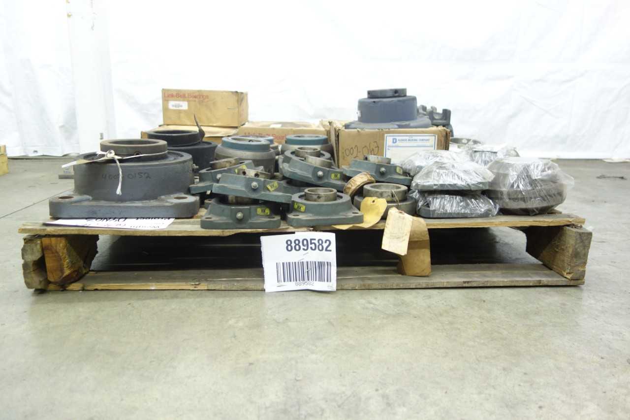 PALLET OF ASSORTED FLANGE BEARINGS - BEARINGS