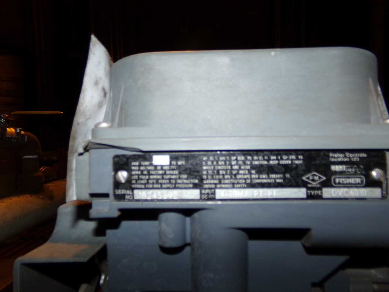 FISHER CONTROLS DVC6010 FIELDVUE POSITIONER - CONTROL VALVE