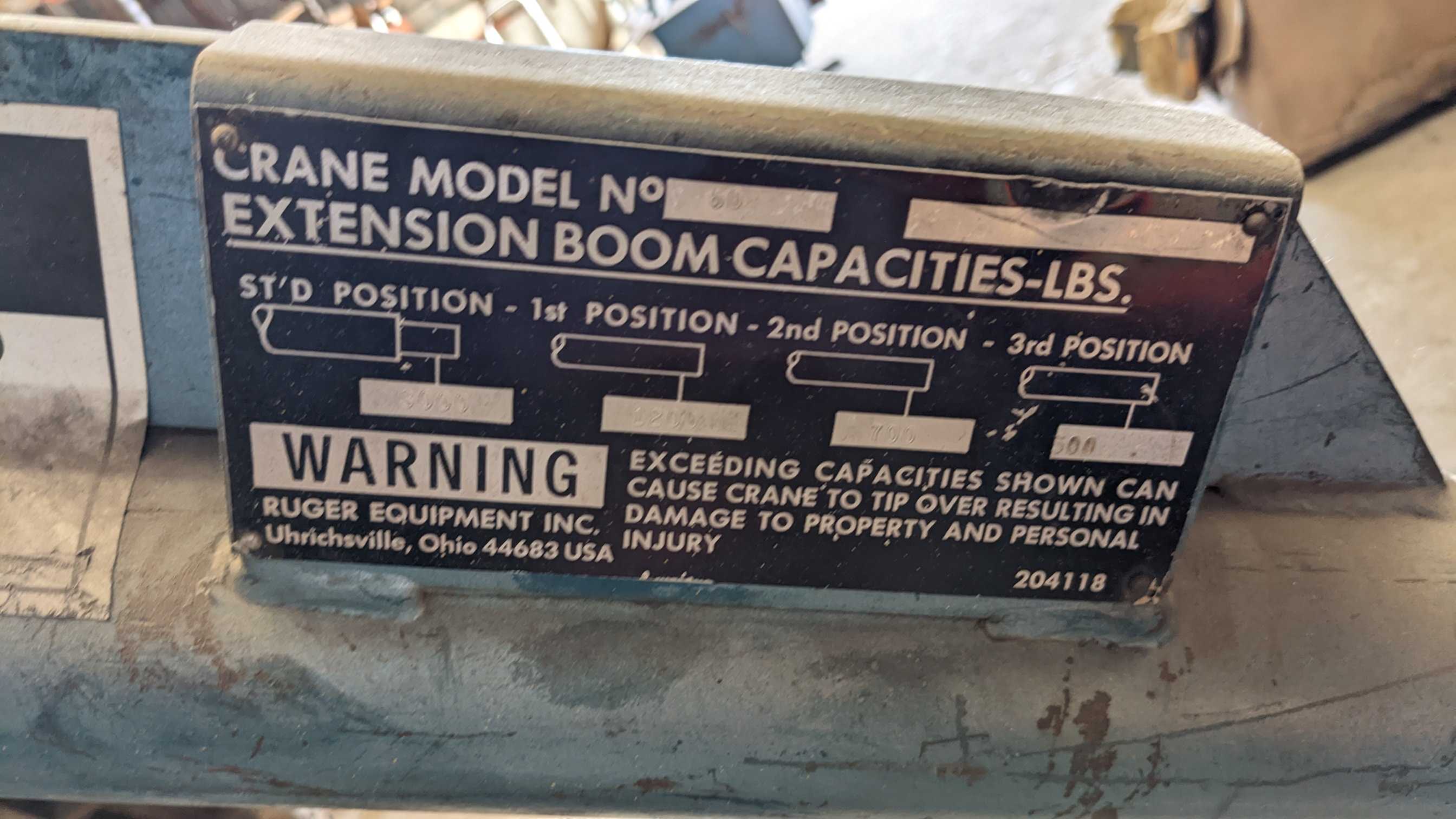 RUGER ENGINE HOIST - LIFTING EQUIPMENT