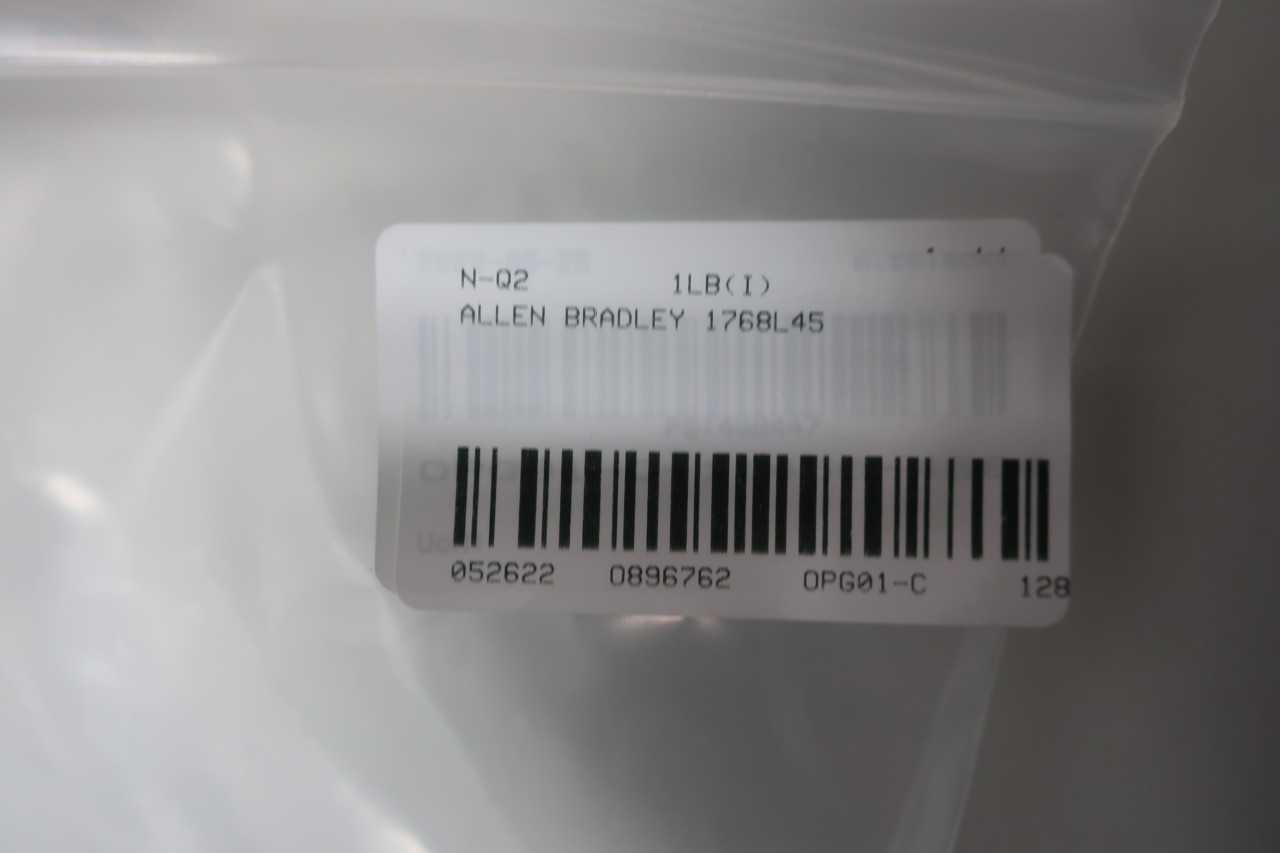 ALLEN BRADLEY 1768-L45 MEMORY SER B CONTROLLER MODULE - AUTOMATION & CONTROLS