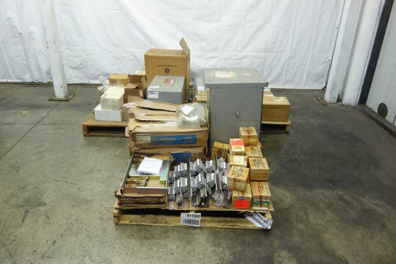 3 PALLETS OF ASSORTED ELECTRICAL CONTROLS - ELECTRICAL COMPONENTS