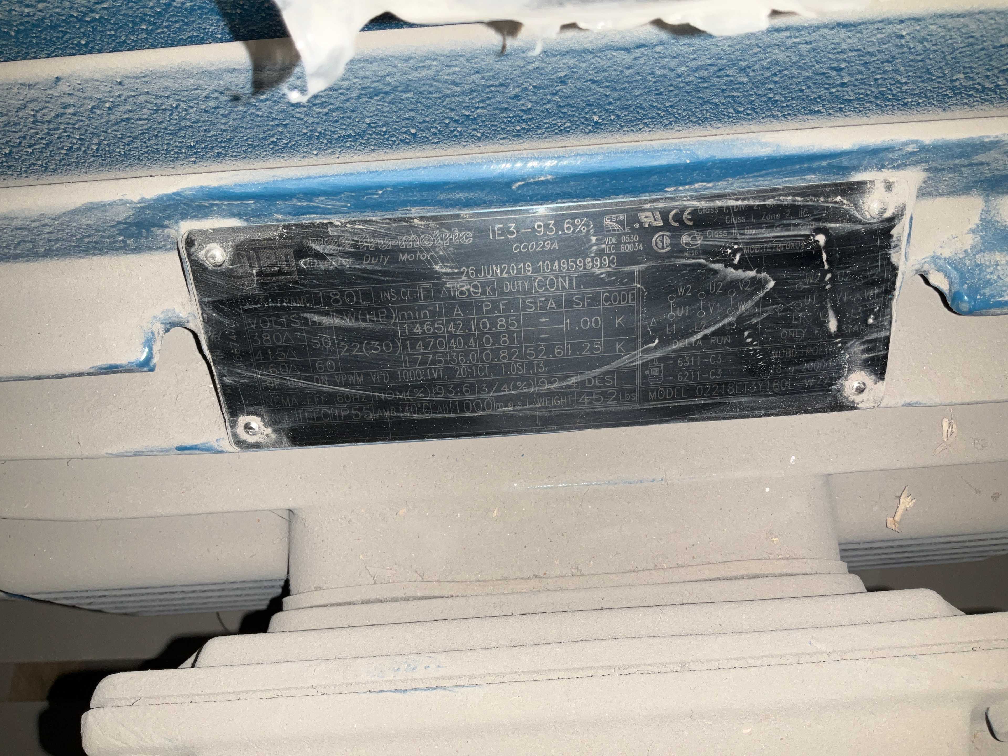 WEG 02218ET3Y180L-W221 AC MOTOR - AC MOTOR