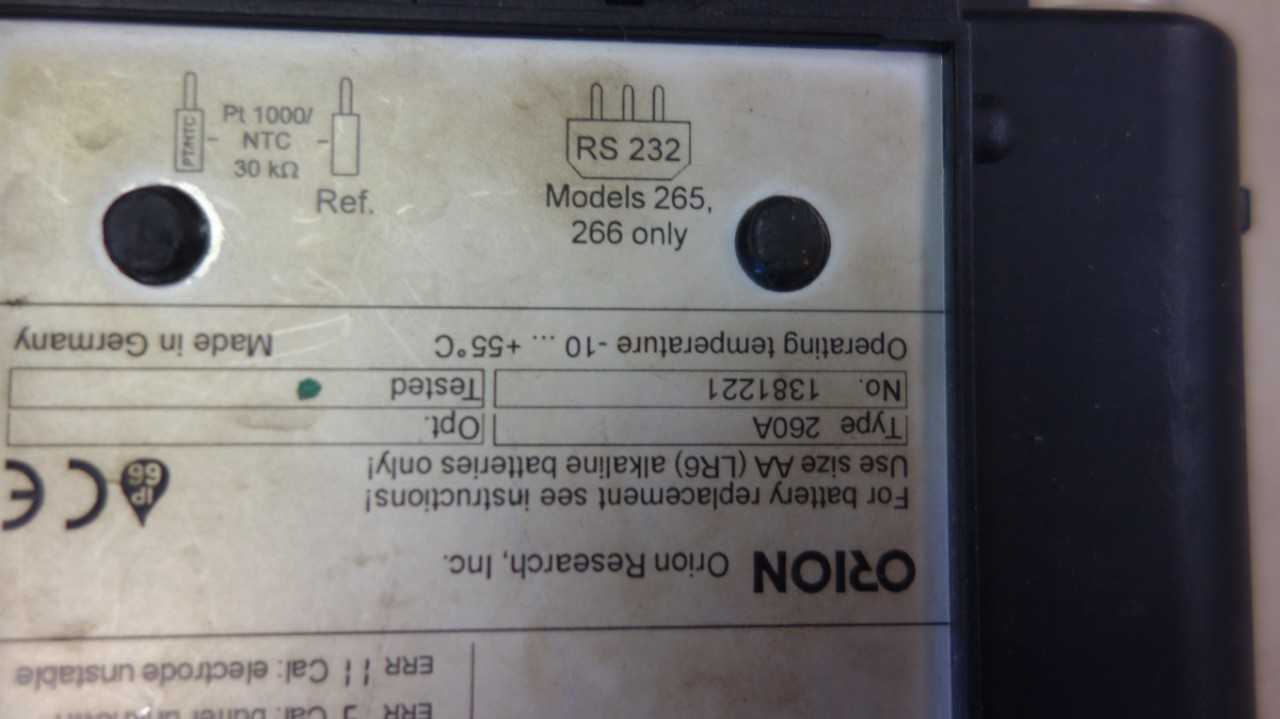 ORION 260A PORTABLE PH METER - LAB & SCIENTIFIC