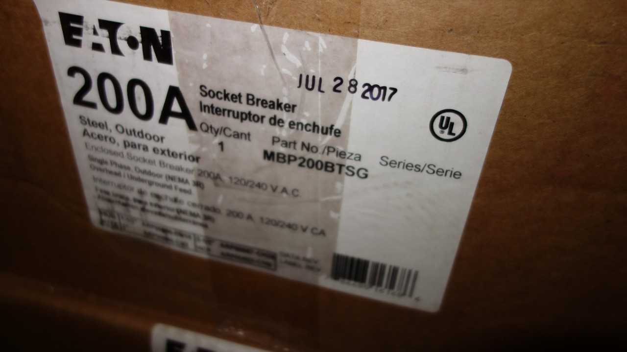 1 PALLET OF EATON MBP200BTSG 200A METER SOCKET BREAKER PANELS - CIRCUIT BREAKERS