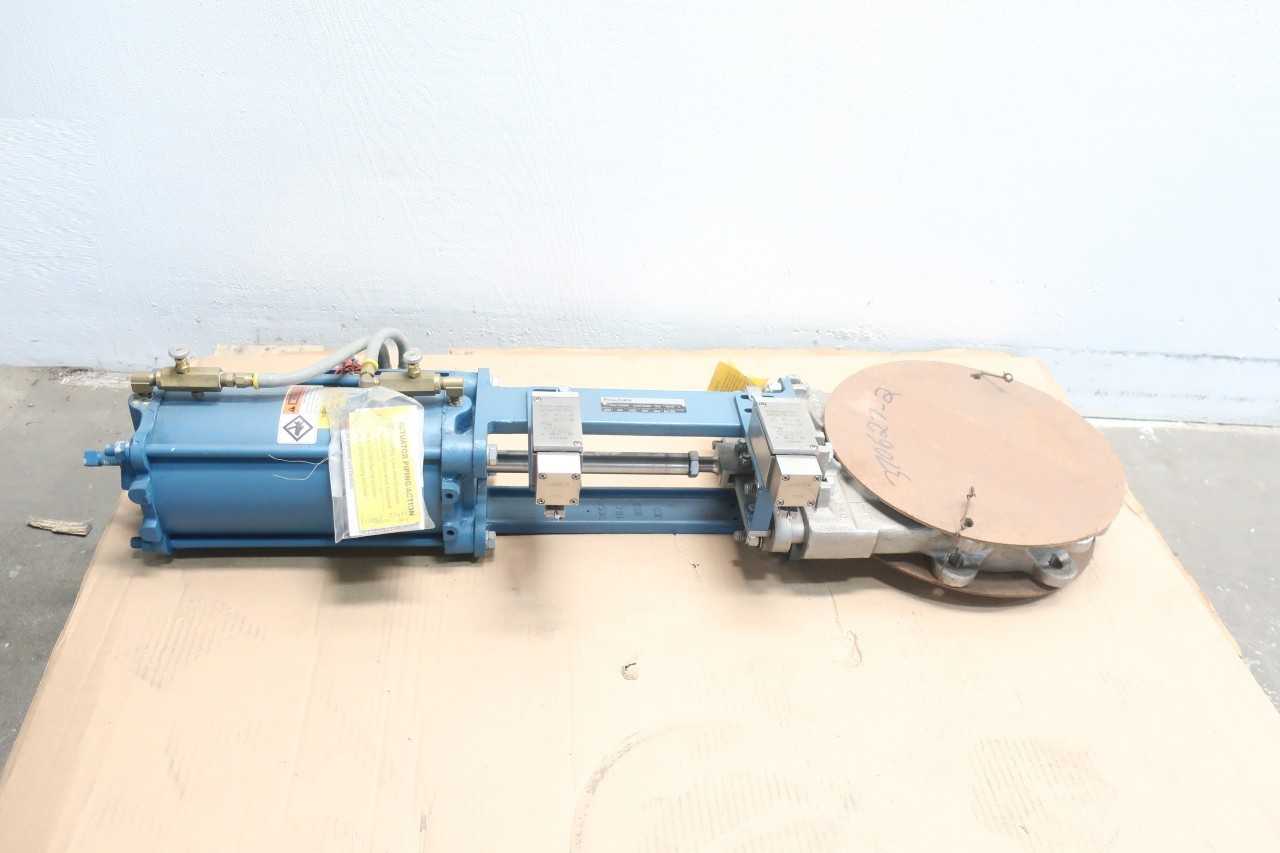 DEZURIK 9654512R001 KGC-E5 PNEUMATIC STAINLESS KNIFE GATE VALVE 8IN - KNIFE GATE VALVE