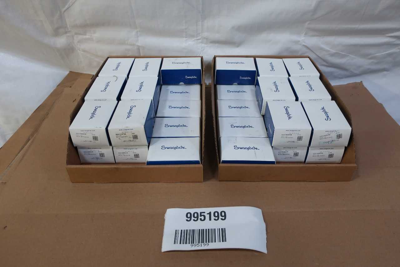 LOT OF ASSORTED SWAGELOK FITTINGS - PROCESS EQUIPMENT