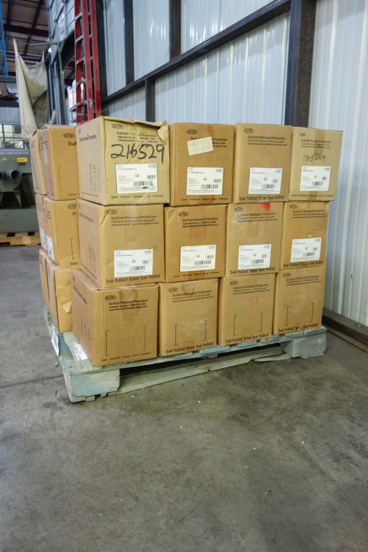 PALLET OF DUPONT TYVEK DISPOSABLE COVERALLS - SAFETY EQUIPMENT