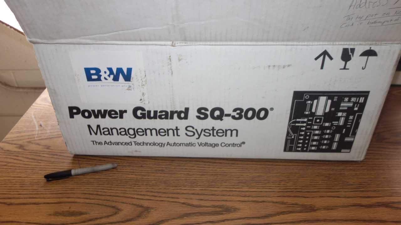 GE B&W SQ-300 POWER GUARD MANAGEMENT SYSTEM - ELECTRICAL COMPONENTS
