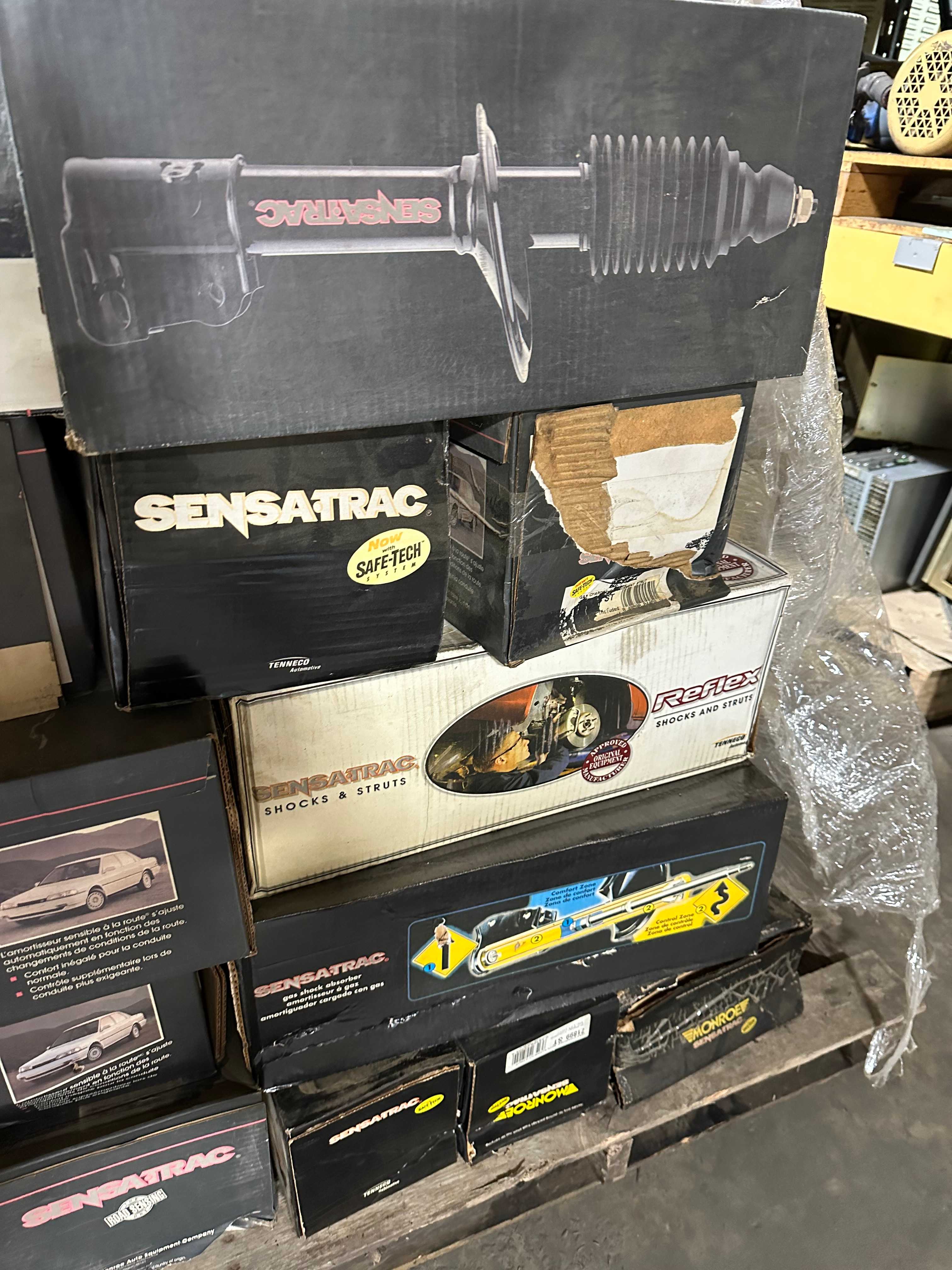 Pallet of Monroe and Tennaco Automotive Shocks - QTY 35 - INDUSTRIAL PARTS