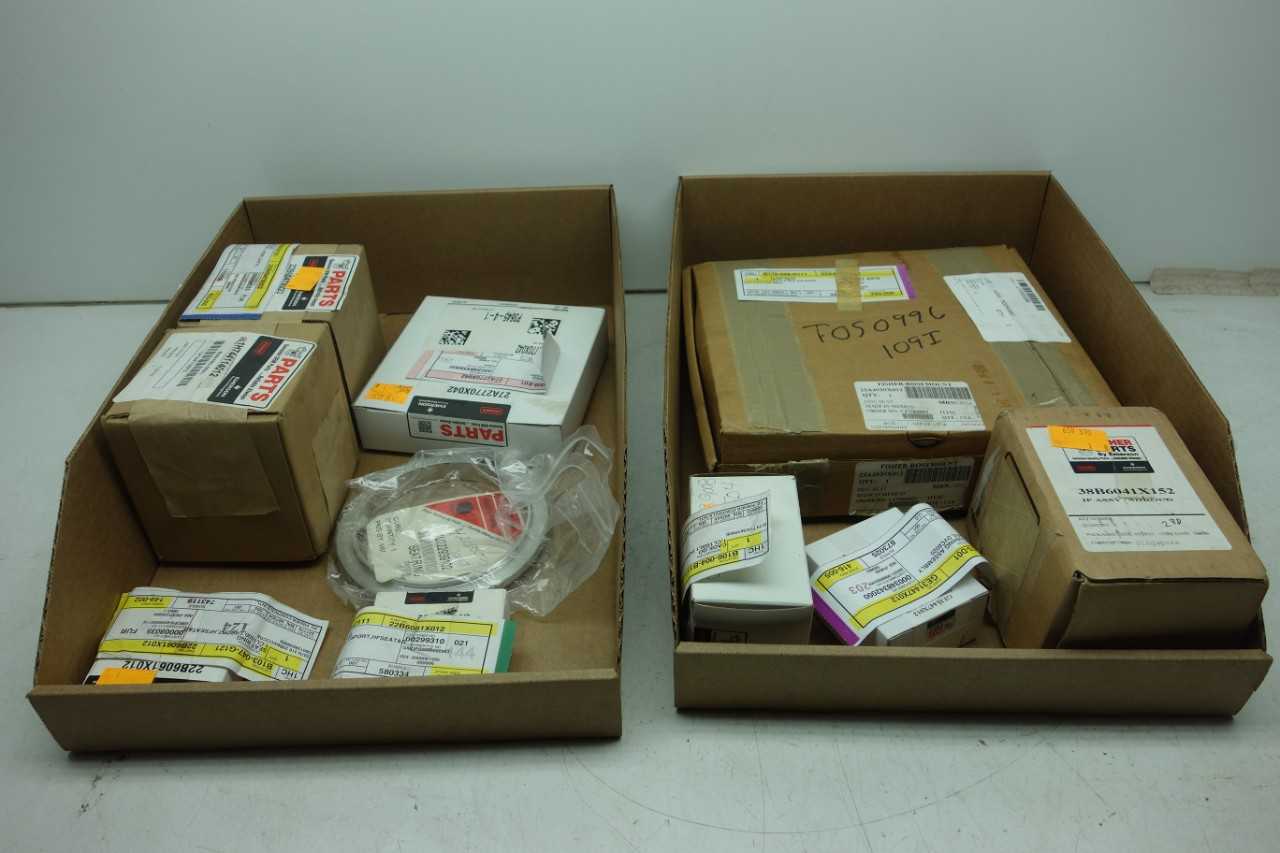 LOT OF ASSORTED VALVE PARTS & ACCESSORIES- FISHER - VALVES
