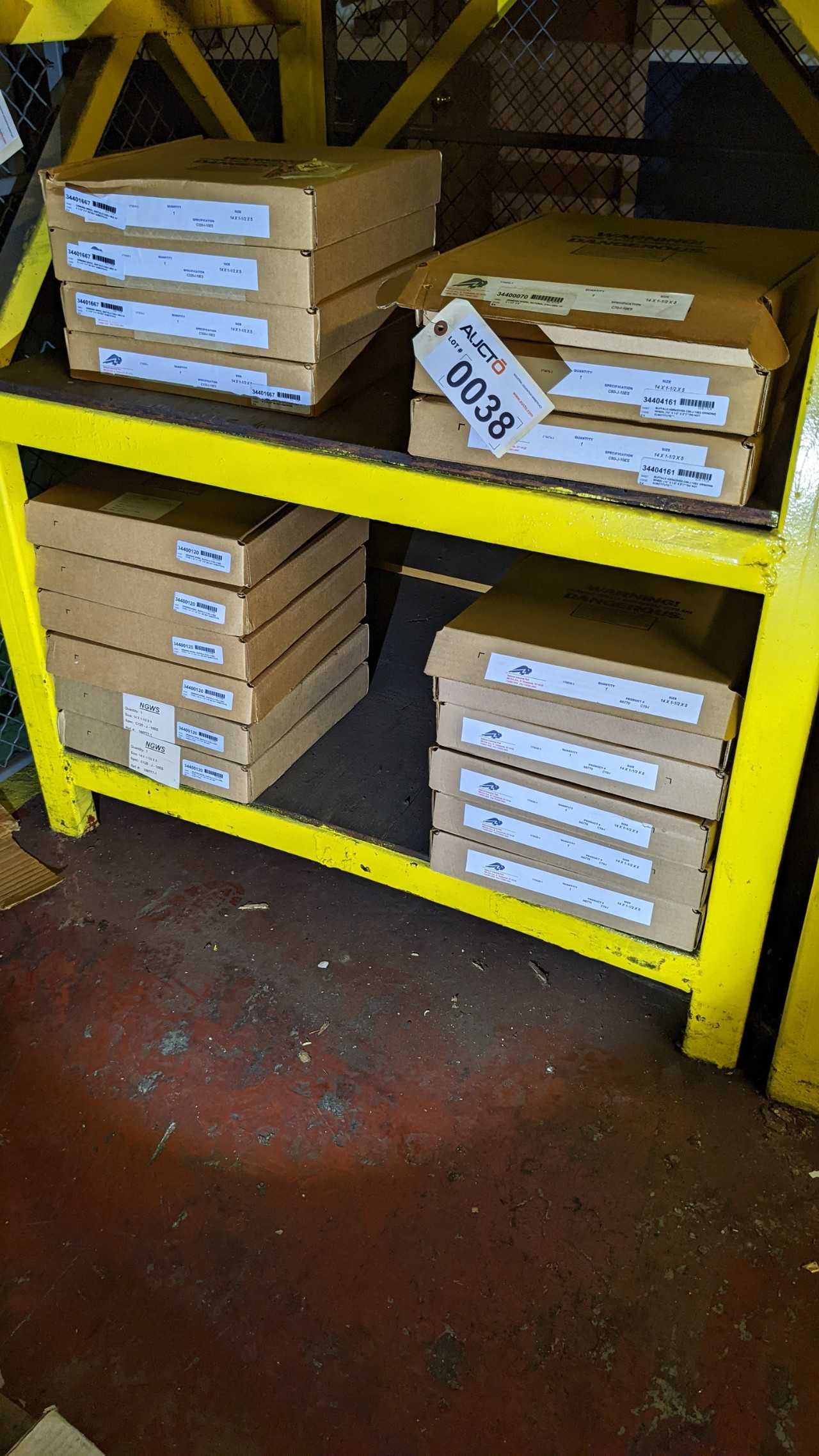 Lot of buffalo abrasive grinding wheels - INDUSTRIAL PARTS Lot of buffalo abrasive grinding wheels - INDUSTRIAL PARTS