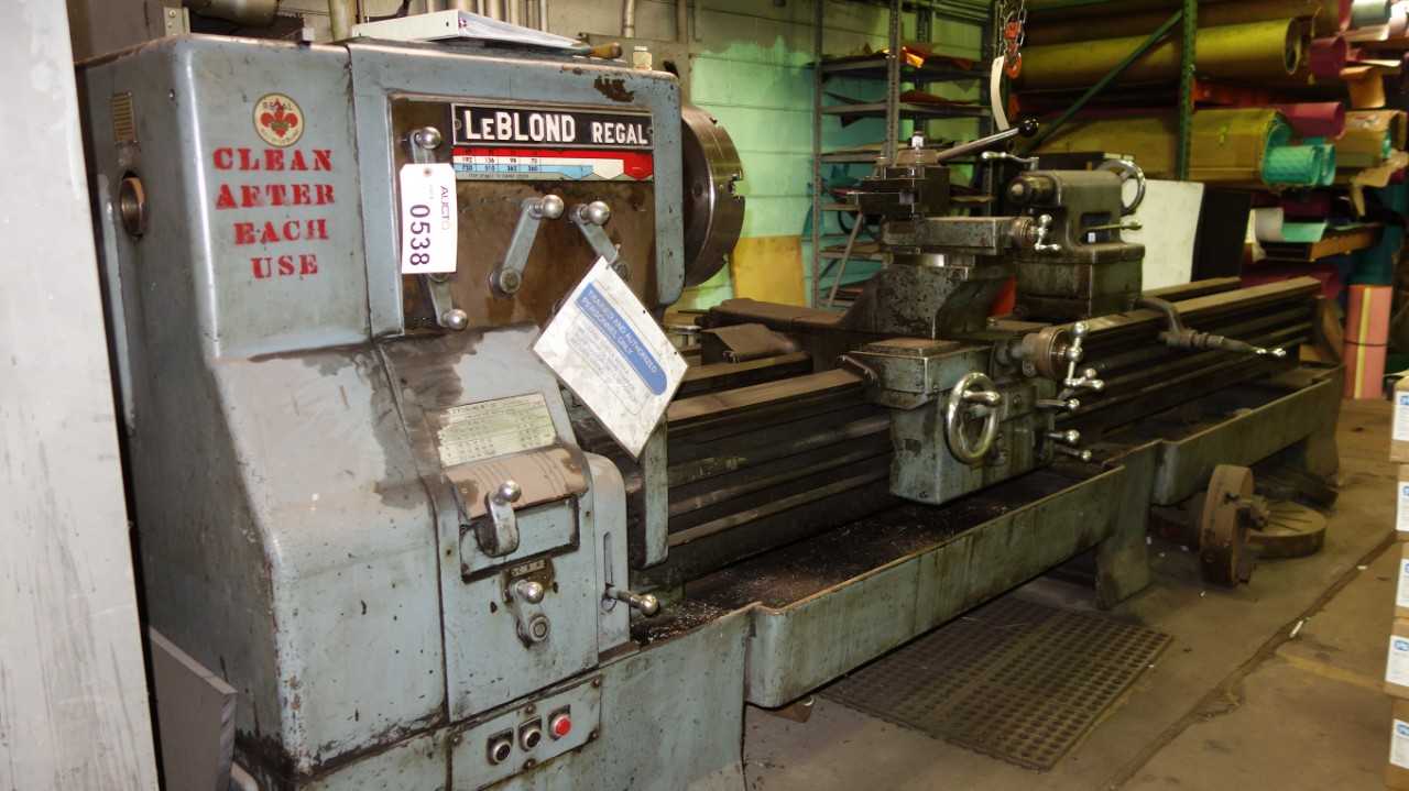 LEBLOND 24 IN REGAL ENGINE LATHE WITH CHUCKS 208/220/460V-AC 3PH - LATHES