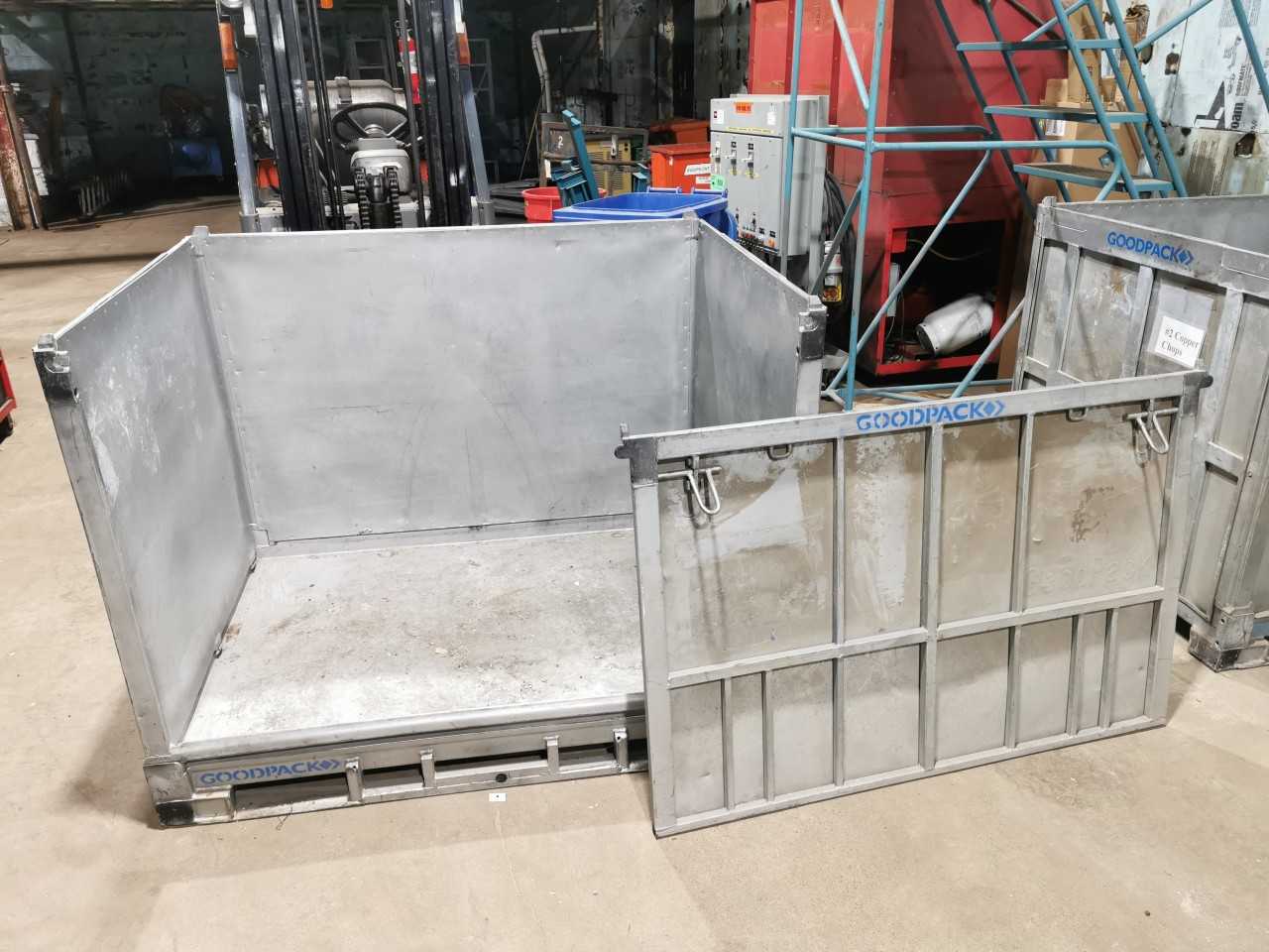 Lot of 3 Heavy Duty Collapsible Bins - INDUSTRIAL PARTS