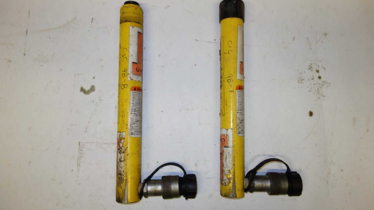 LOT OF 2 ENERPAC RC59 4.9 TON CAP, 9.13 STROKE GENERAL PURPOSE HYDRAULIC CYLINDER - ELECTRIC POWER TOOLS