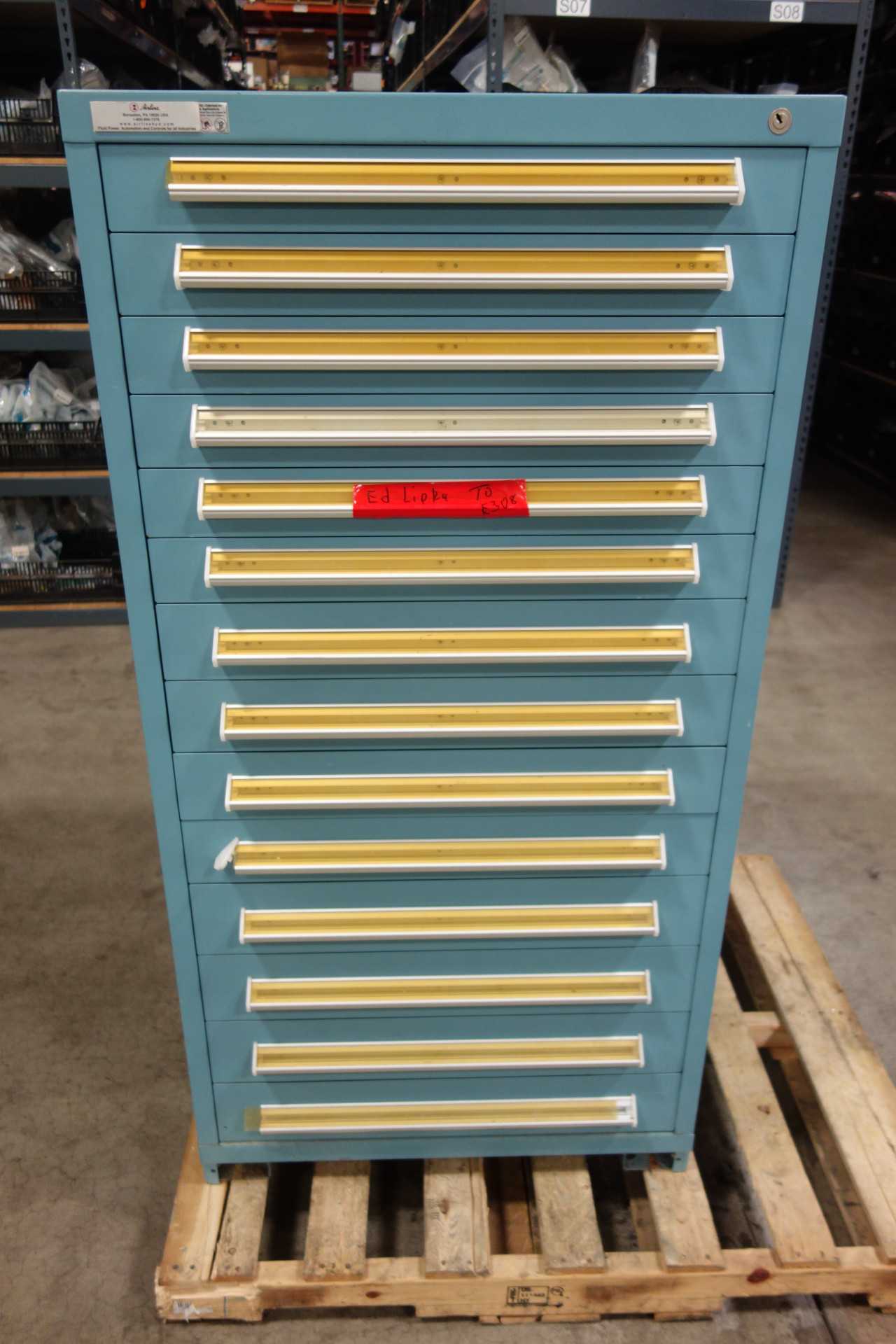 STANLEY VIDMAR 14 DRAWER TOOL CABINET - TOOL STORAGE