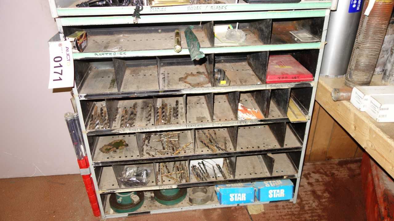 LOT OF ASSORTED DRILL BITS, TAPS, DIES, SETS - ELECTRIC POWER TOOLS