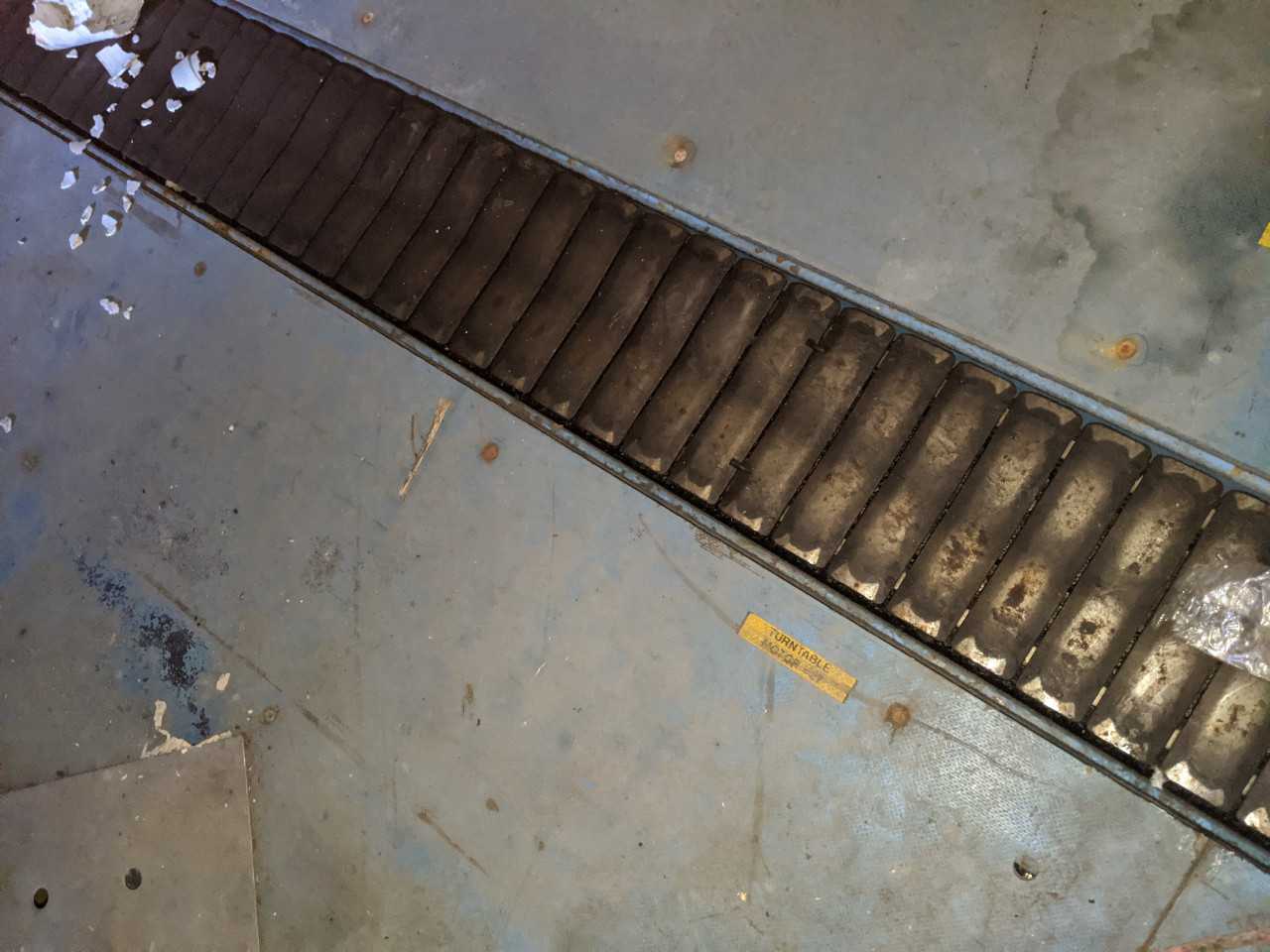 VOITH SULZER TURN TABLE CONTROL PANEL WITH TURNTABLE & INTERNAL CONVEYOR SECTION - PULP & PAPER