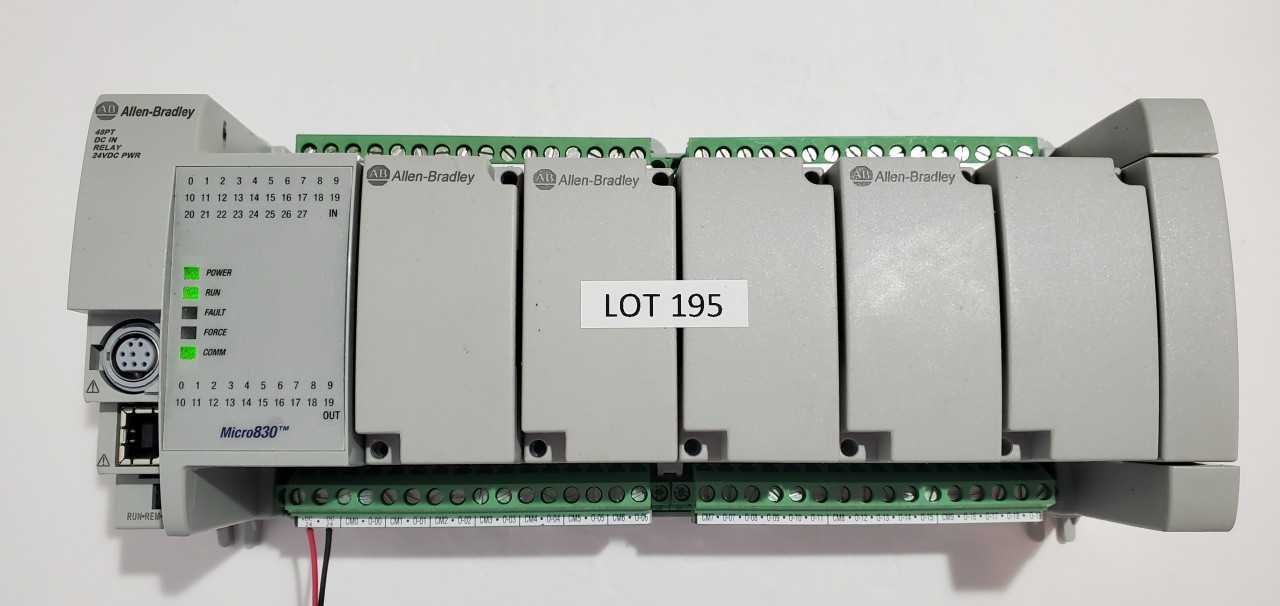 Allen Bradley Micro 830  2080-LC30-48QWB PLC - AUTOMATION & CONTROLS