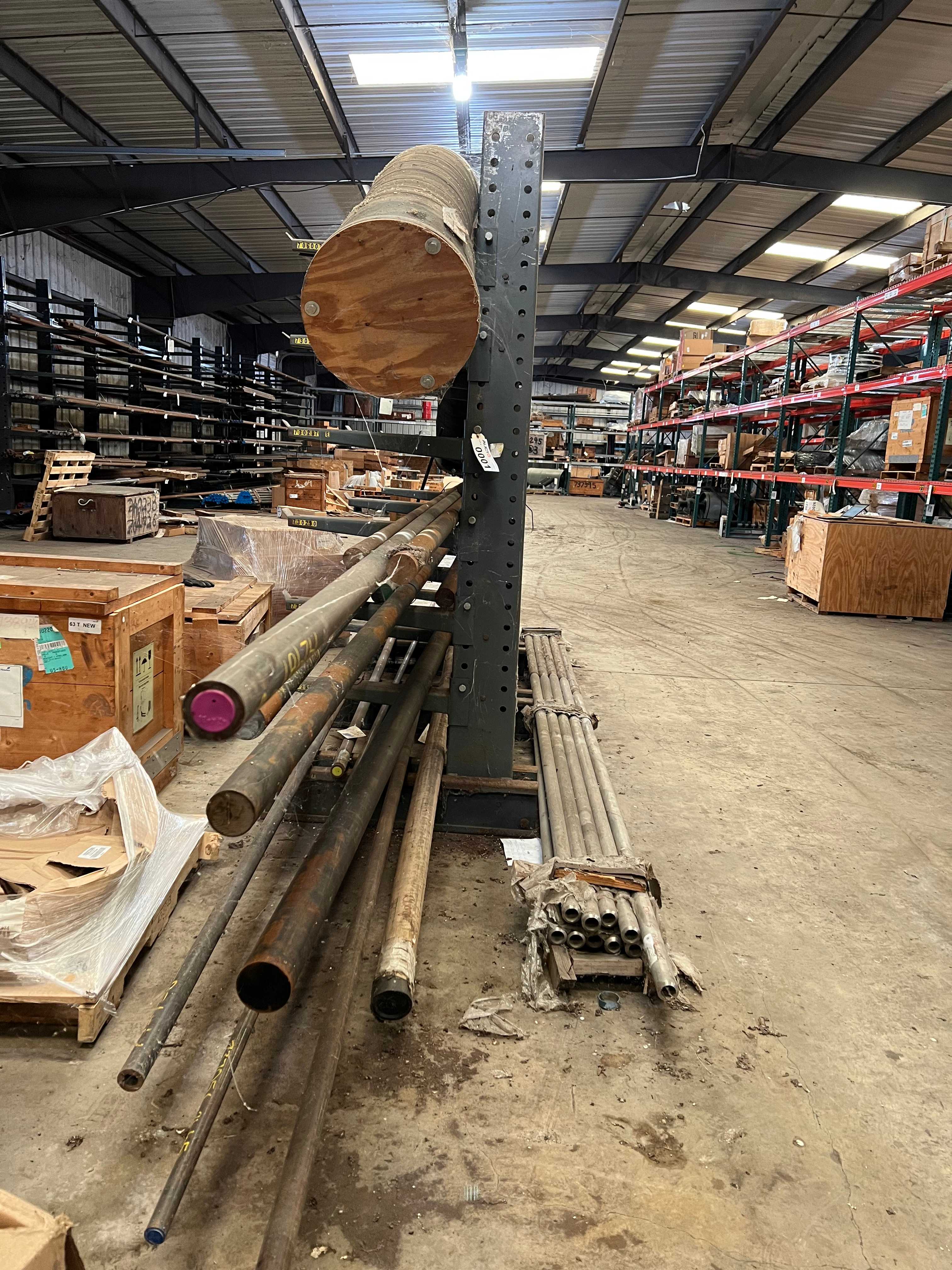 LOT OF PIPE WITH RACK