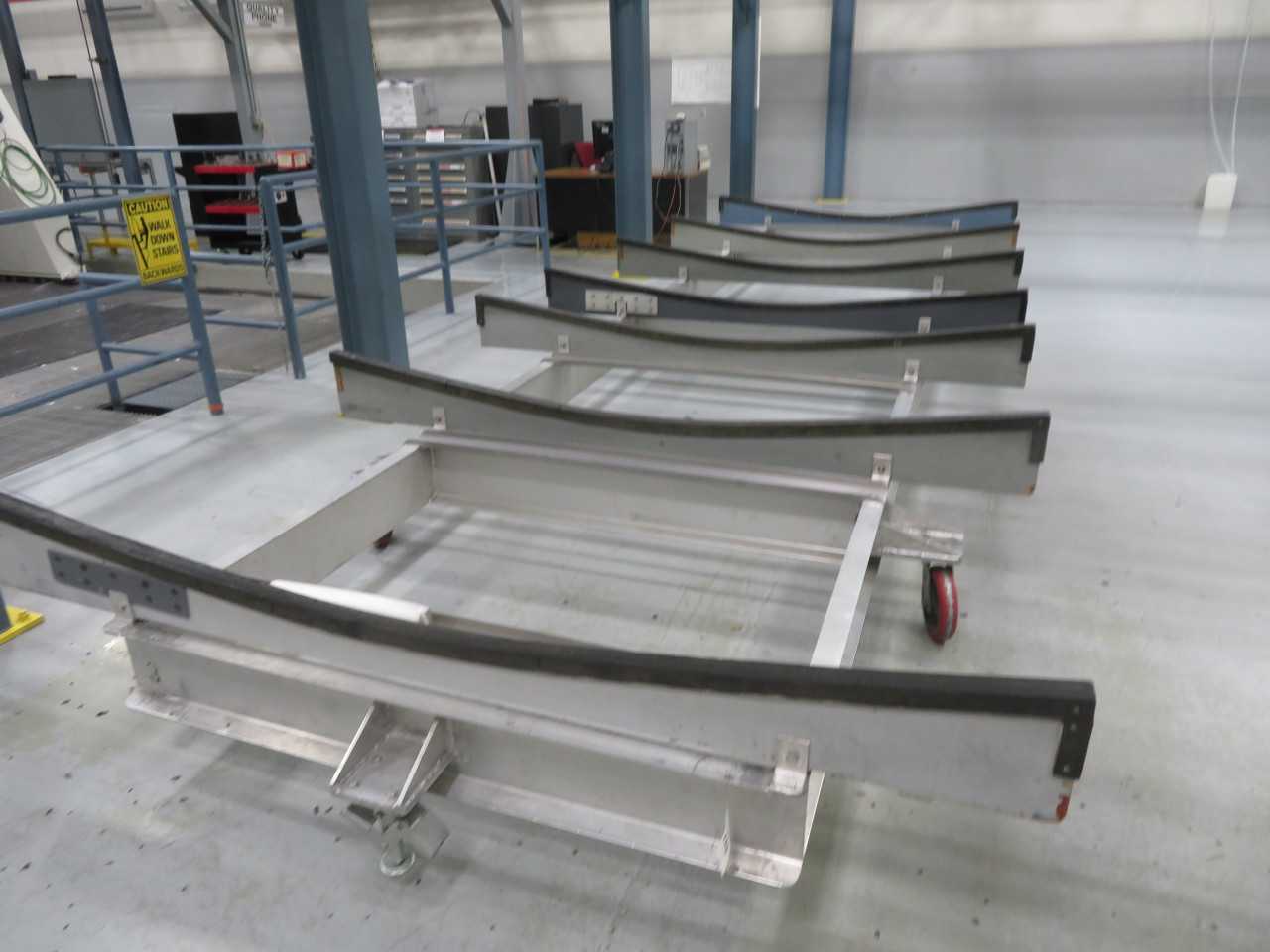 Aluminum Cart on Wheels. approx. 20' long - MISCELLANEOUS