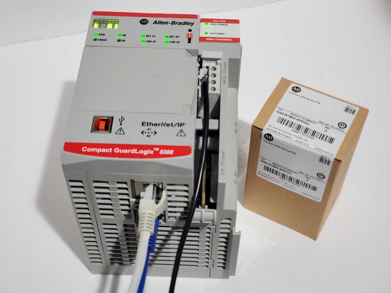 Allen Bradley CompactLogix 5069-L3100ERMS2 Plus Brand new 5069-RTB64 Spring - AUTOMATION & CONTROLS Allen Bradley CompactLogix 5069-L3100ERMS2 Plus Brand new 5069-RTB64 Spring - AUTOMATION & CONTROLS