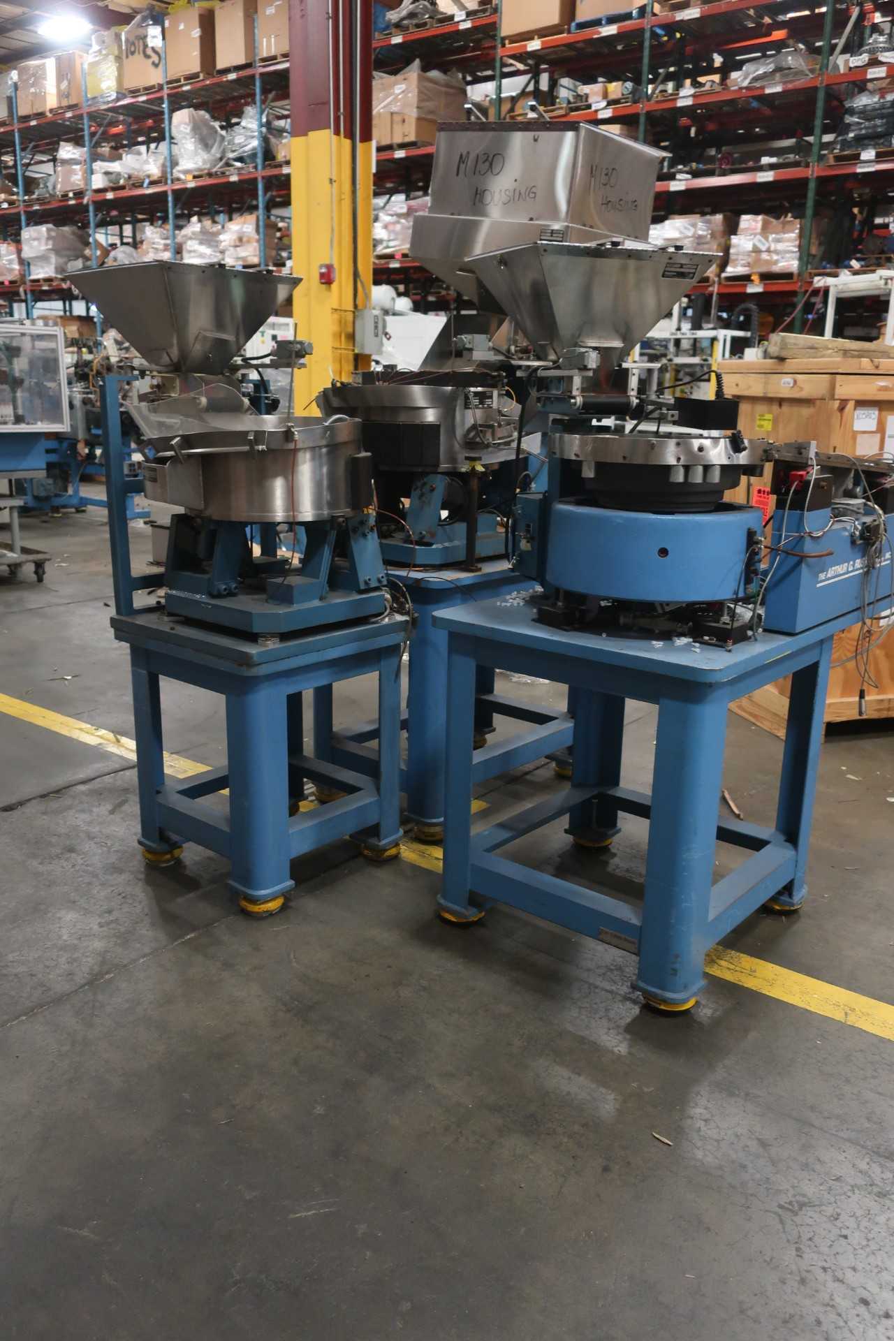 LOT OF 3 PIONEER FEEDER EQUIPMENT ROTARY DISK FEEDERS - MACHINING ACCESSORIES & TOOLING