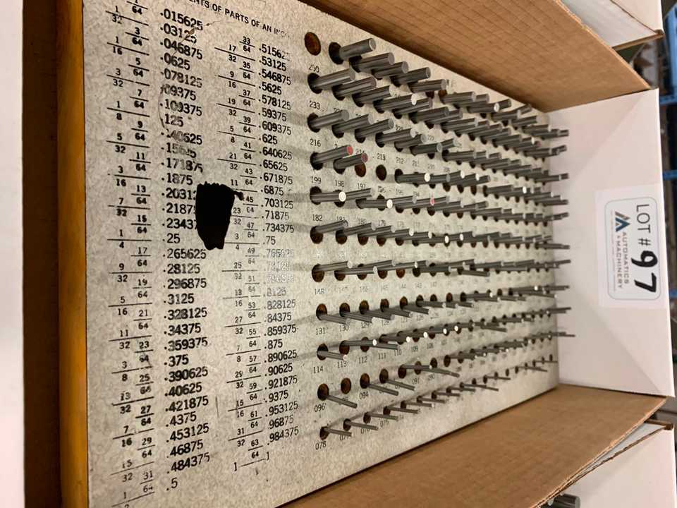 Pin Gauge Set - INSTRUMENTATION Pin Gauge Set - INSTRUMENTATION