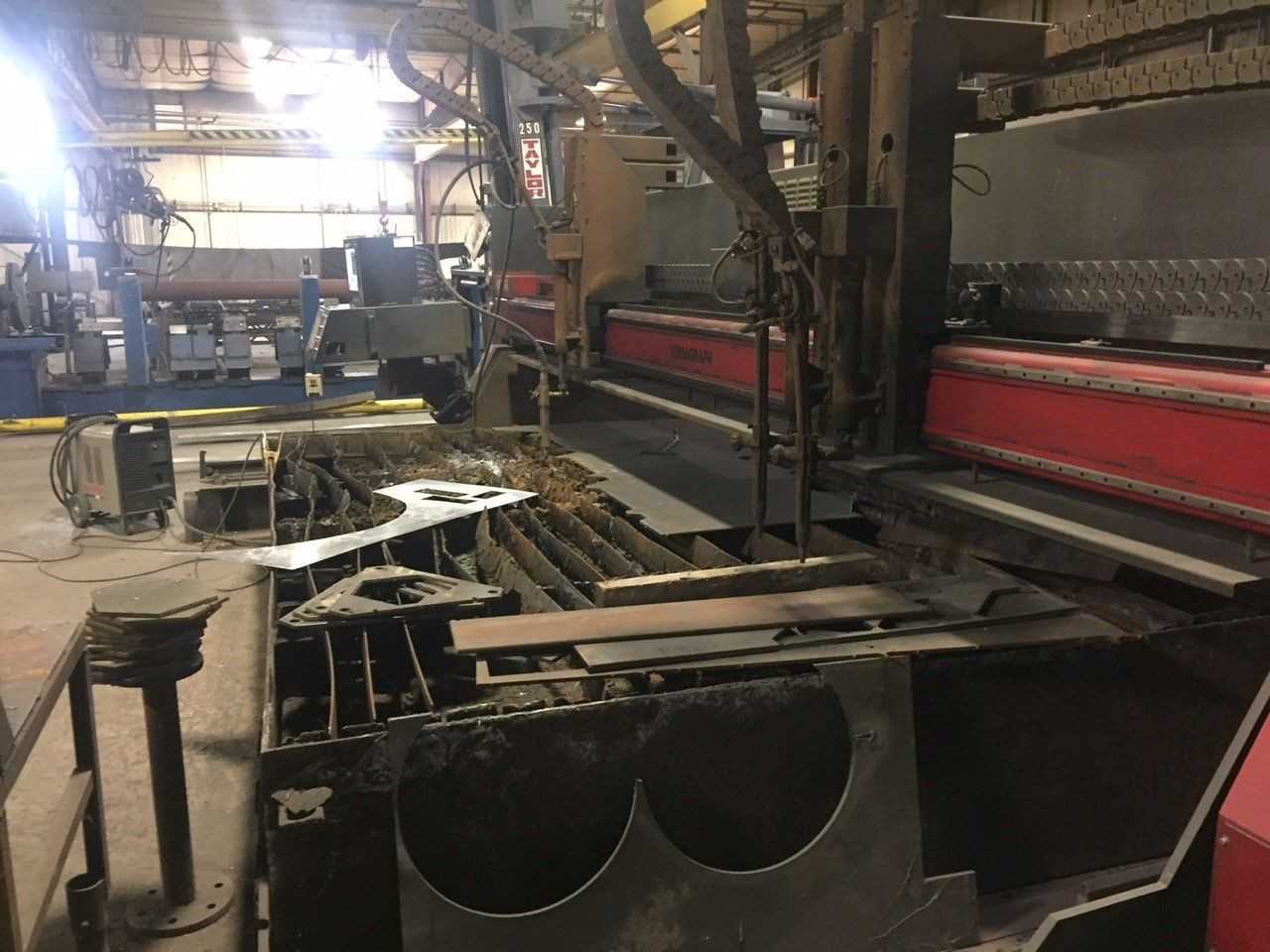 Koike Aronson 10' x 15' Burn Table, Year 2001 - MACHINE TOOLING