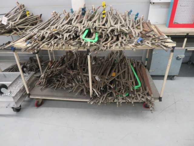 Cart full of Vice Grip Clamps - MISCELLANEOUS