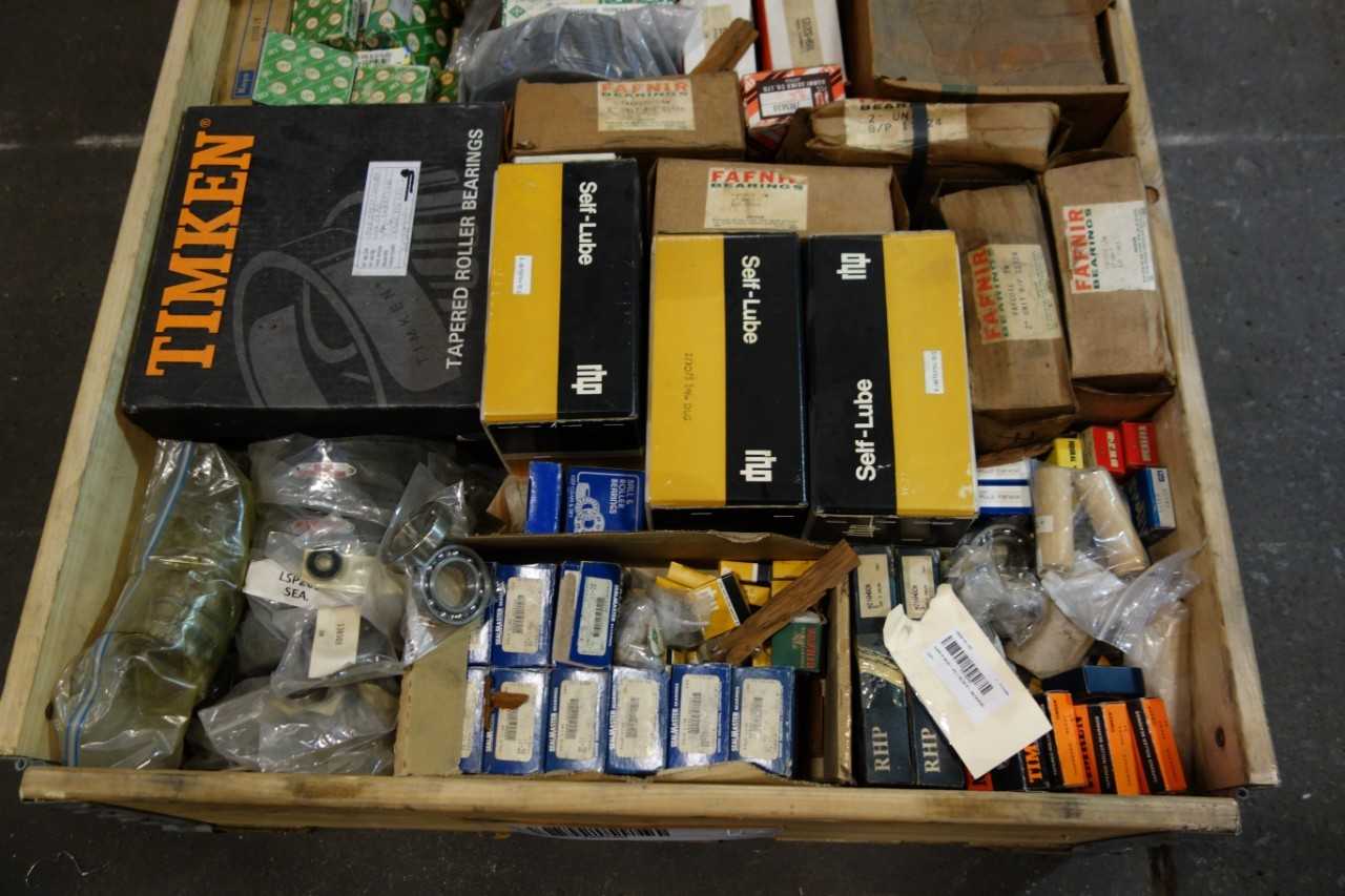 1 PALLET OF ASSORTED BEARINGS - TIMKEN, SNR, CBF, MRC, RHP - BEARINGS