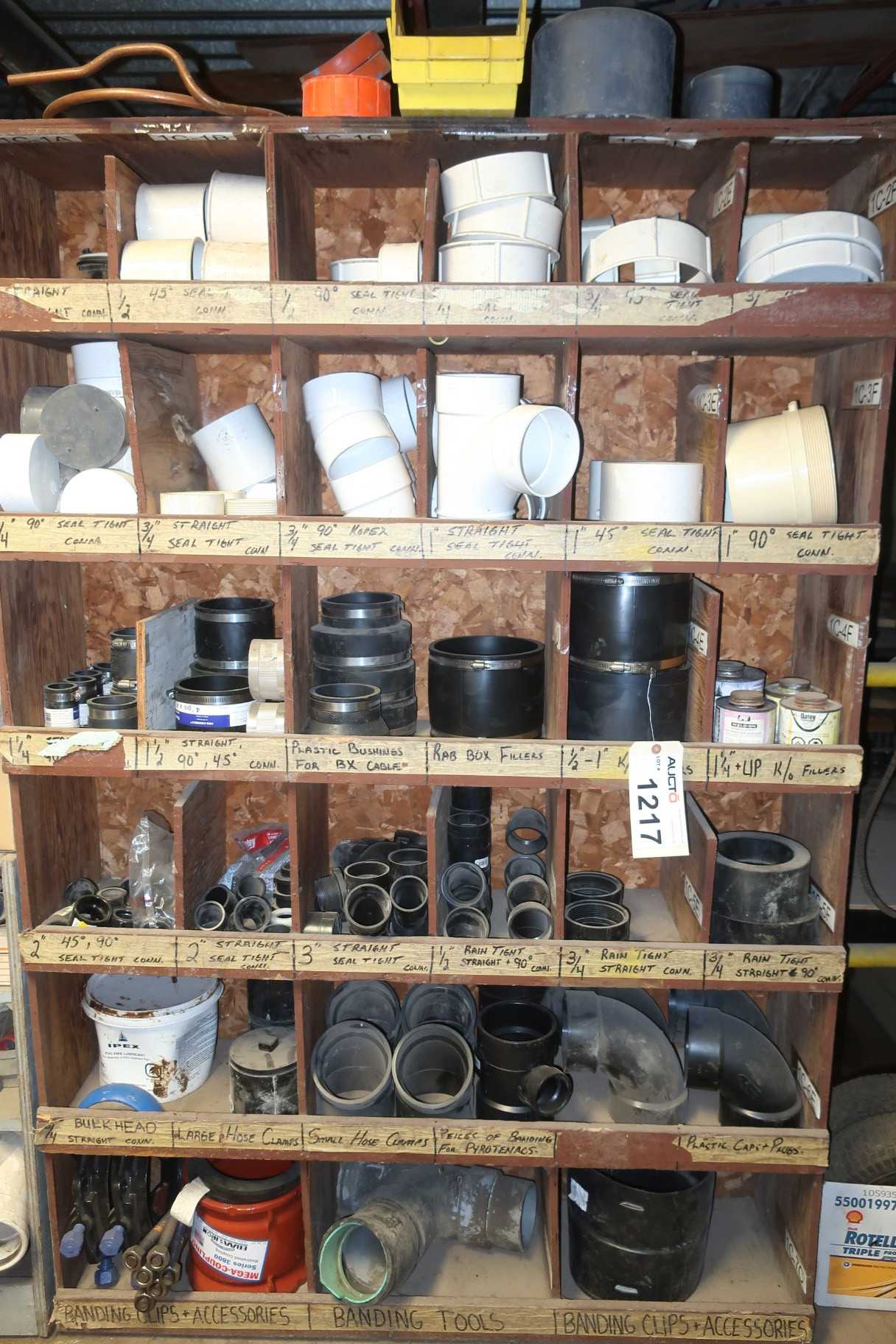LOT OF ASSORTED PIPE/PVS FITTINGS - PROCESS EQUIPMENT