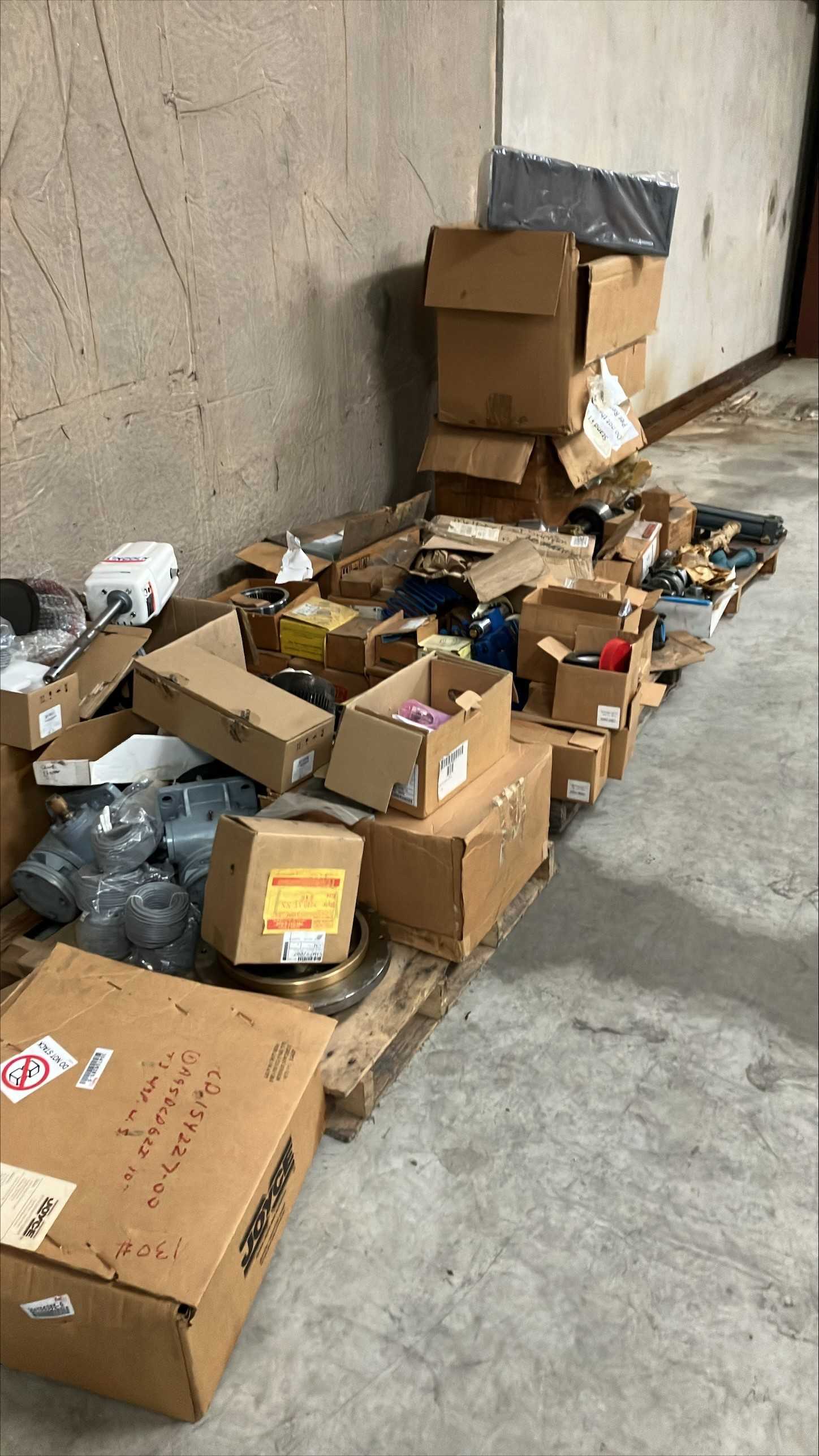 QTY 3- PALLET OF INDUSTRIAL PARTS - INDUSTRIAL PARTS