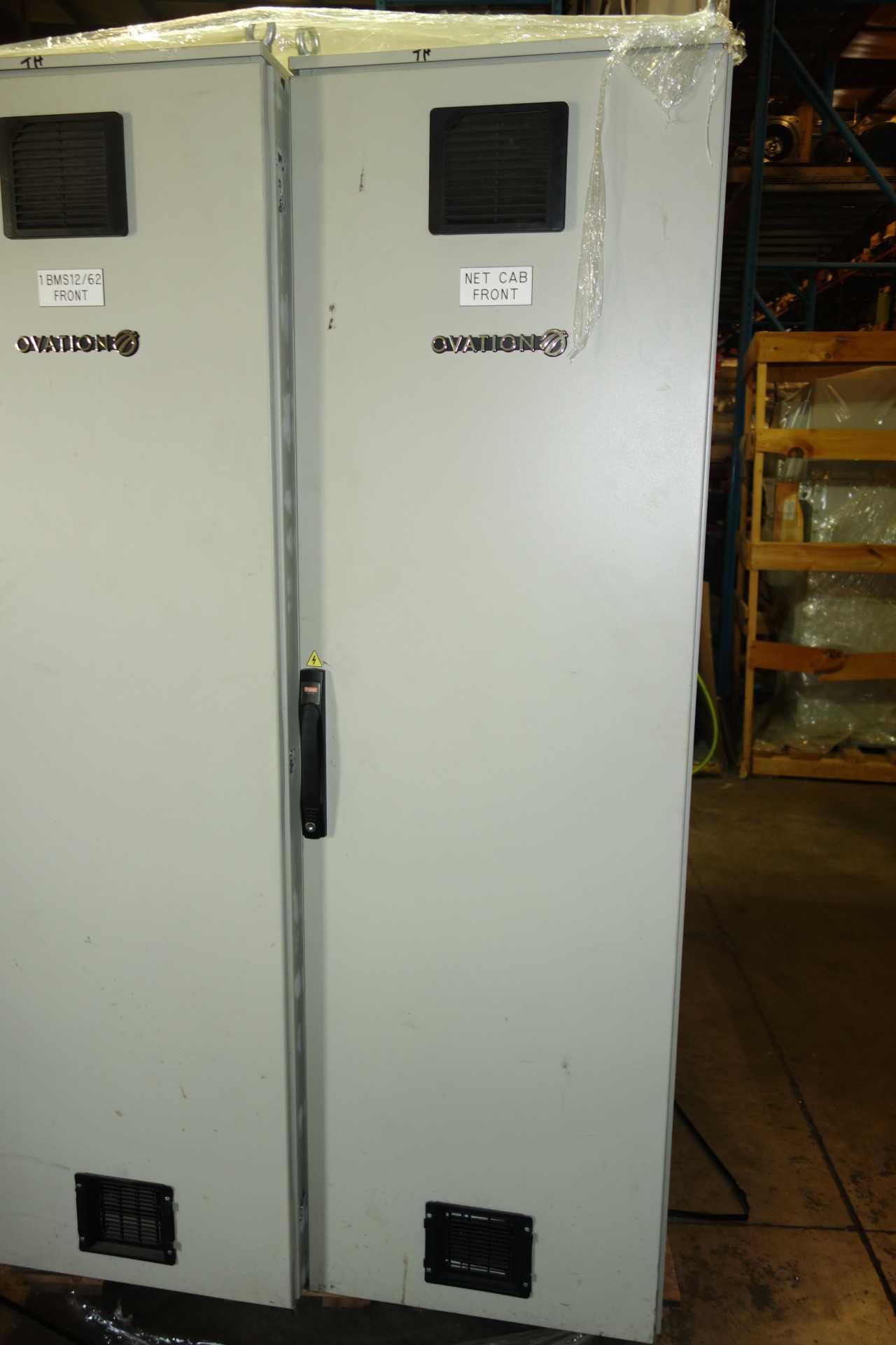 HOFFMAN ENCLOSURE 23X24X80 WITH ASSORTED OVATION COMPONENTS - INDUSTRIAL PARTS