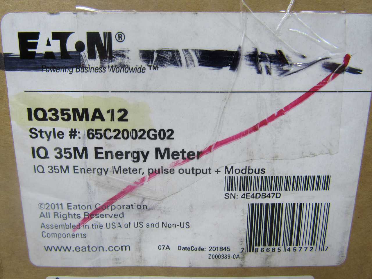 Lot of Quantity 1x IQ35MA12 Meter - VALVES