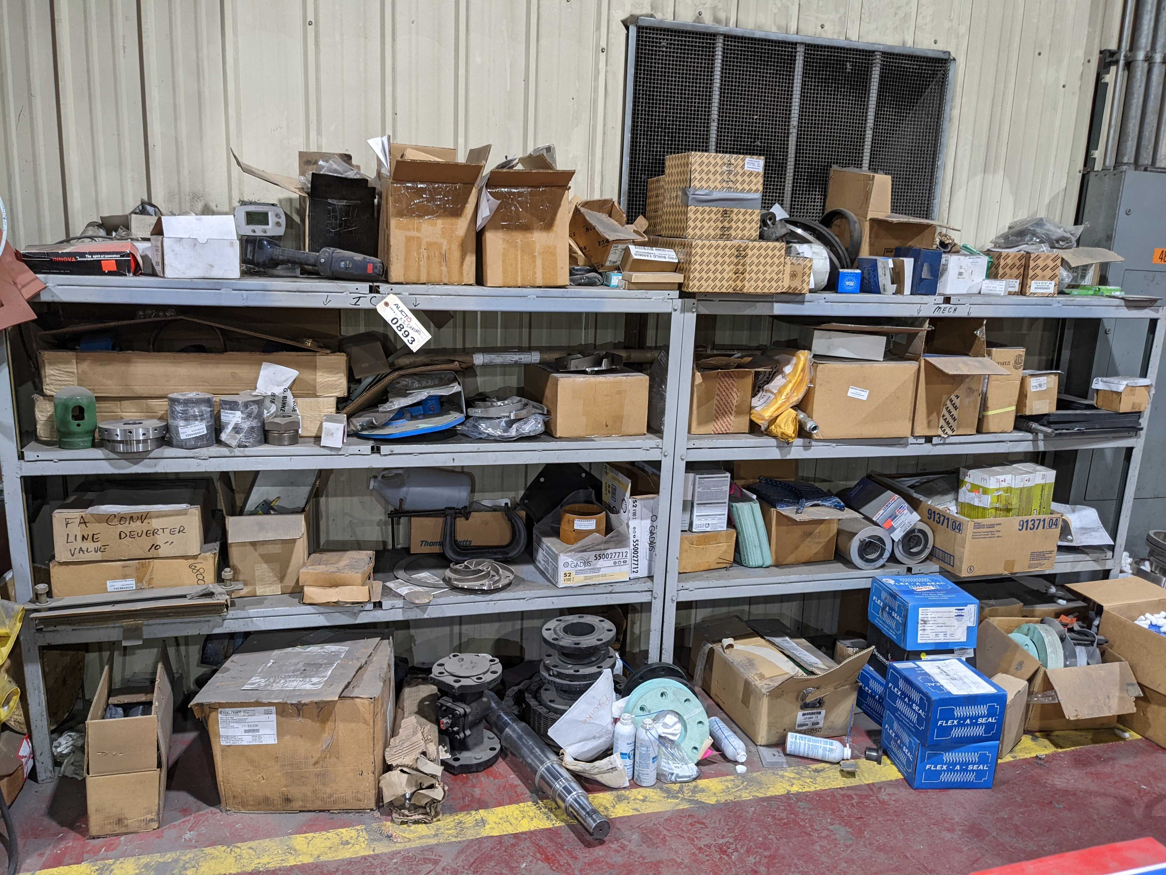 SHELVING AND CONTENTS - INDUSTRIAL PARTS