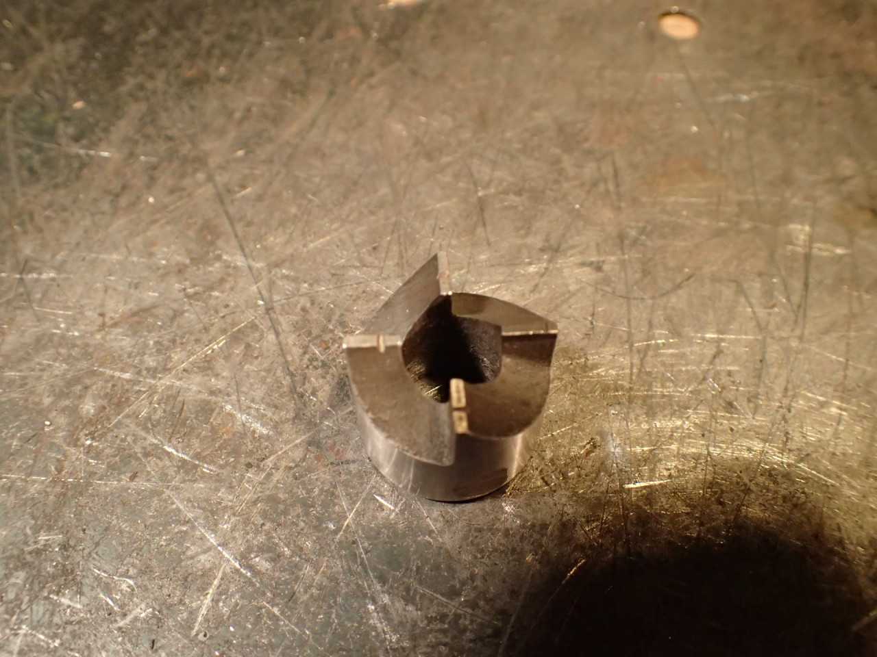 7/8" Reverse Counterbore Back Spotfacer 13/32" Round Pilot Hole Taper Drive Hole - HOLEMAKING TOOLS
