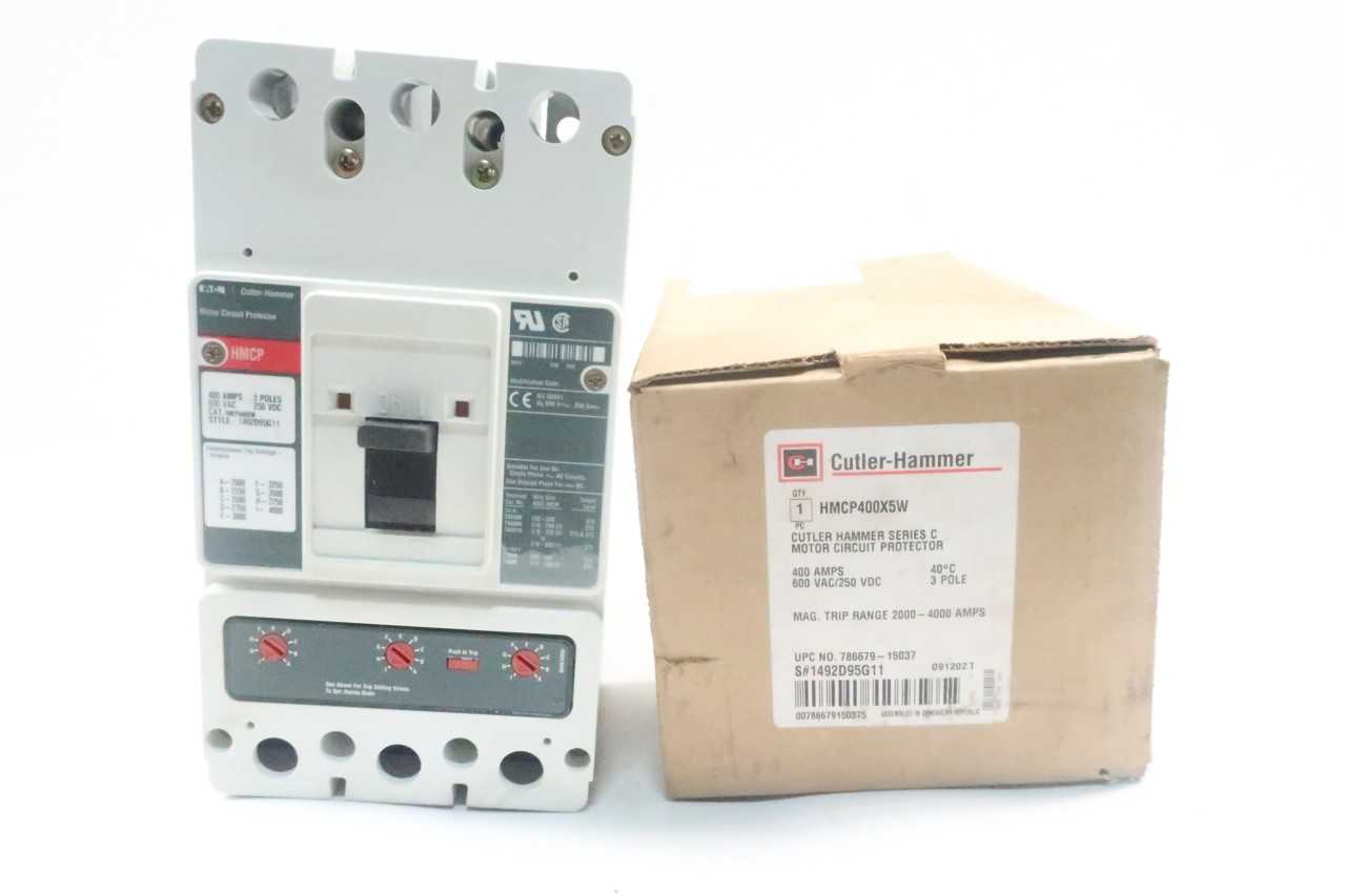 CUTLER HAMMER HMCP400X5W 3P 400A AMP 600V-AC CIRCUIT BREAKER - CIRCUIT BREAKERS CUTLER HAMMER HMCP400X5W 3P 400A AMP 600V-AC CIRCUIT BREAKER - CIRCUIT BREAKERS