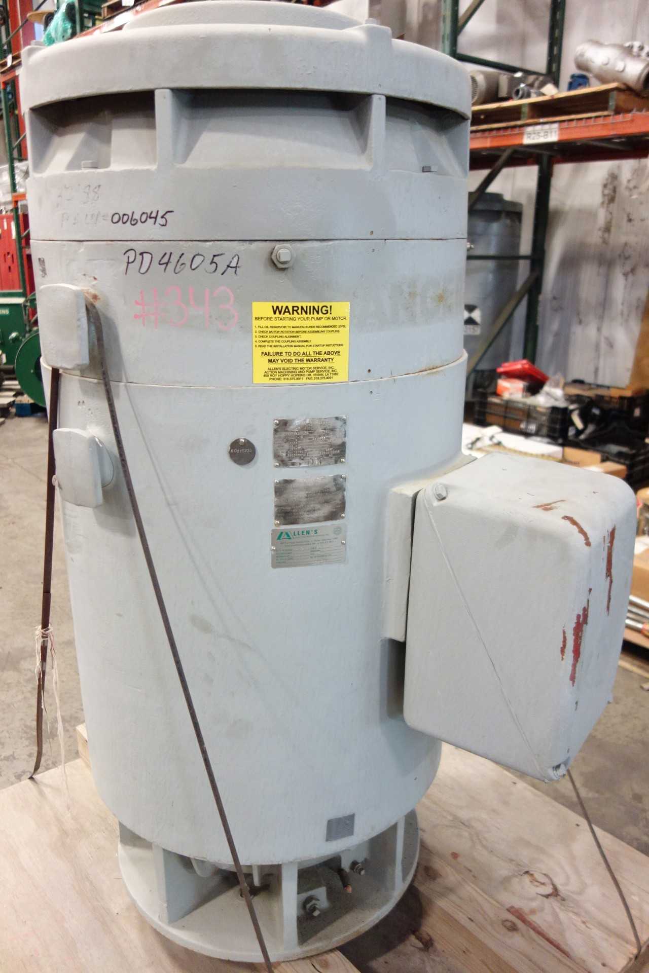 GENERAL ELECTRIC IN-LINE PUMP MOTOR - ELECTRIC MOTORS