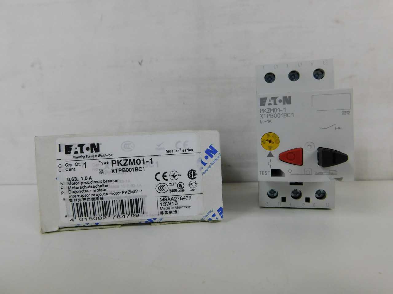 Quantity of 51x XTPB001BC1 MCP/Motor Circuit Protectors - ELECTRIC MOTORS