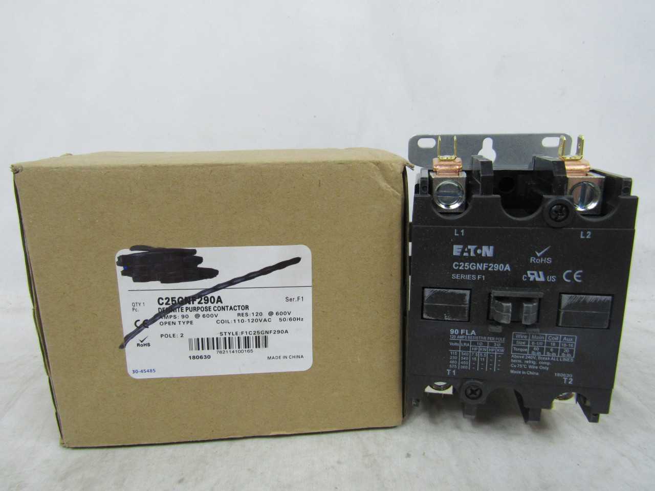 Lot of Qty 2x Contactors - 1x C25GNF290A & 1x C30CNE20H0 - CONTACTORS Lot of Qty 2x Contactors - 1x C25GNF290A & 1x C30CNE20H0 - CONTACTORS