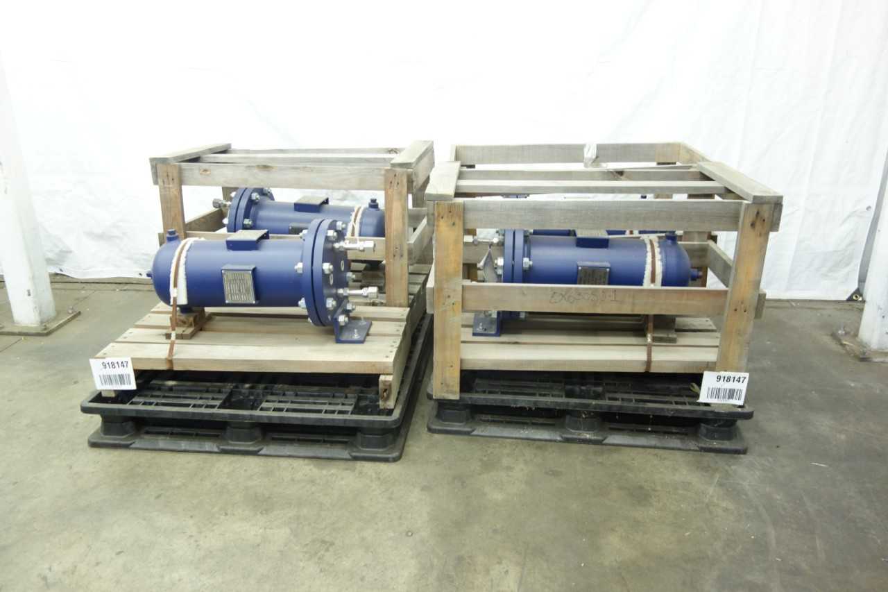 LOT OF 4 JOHN CRANE LEMCO LHXR-0750-SCS HEAT EXCHANGERS