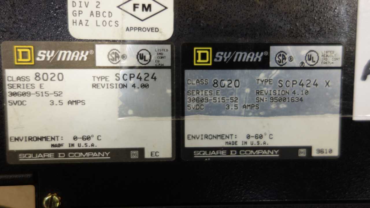 LOT OF 2 SQUARE D 8020-SCP424 PROCESSOR MODULE - AUTOMATION & CONTROLS