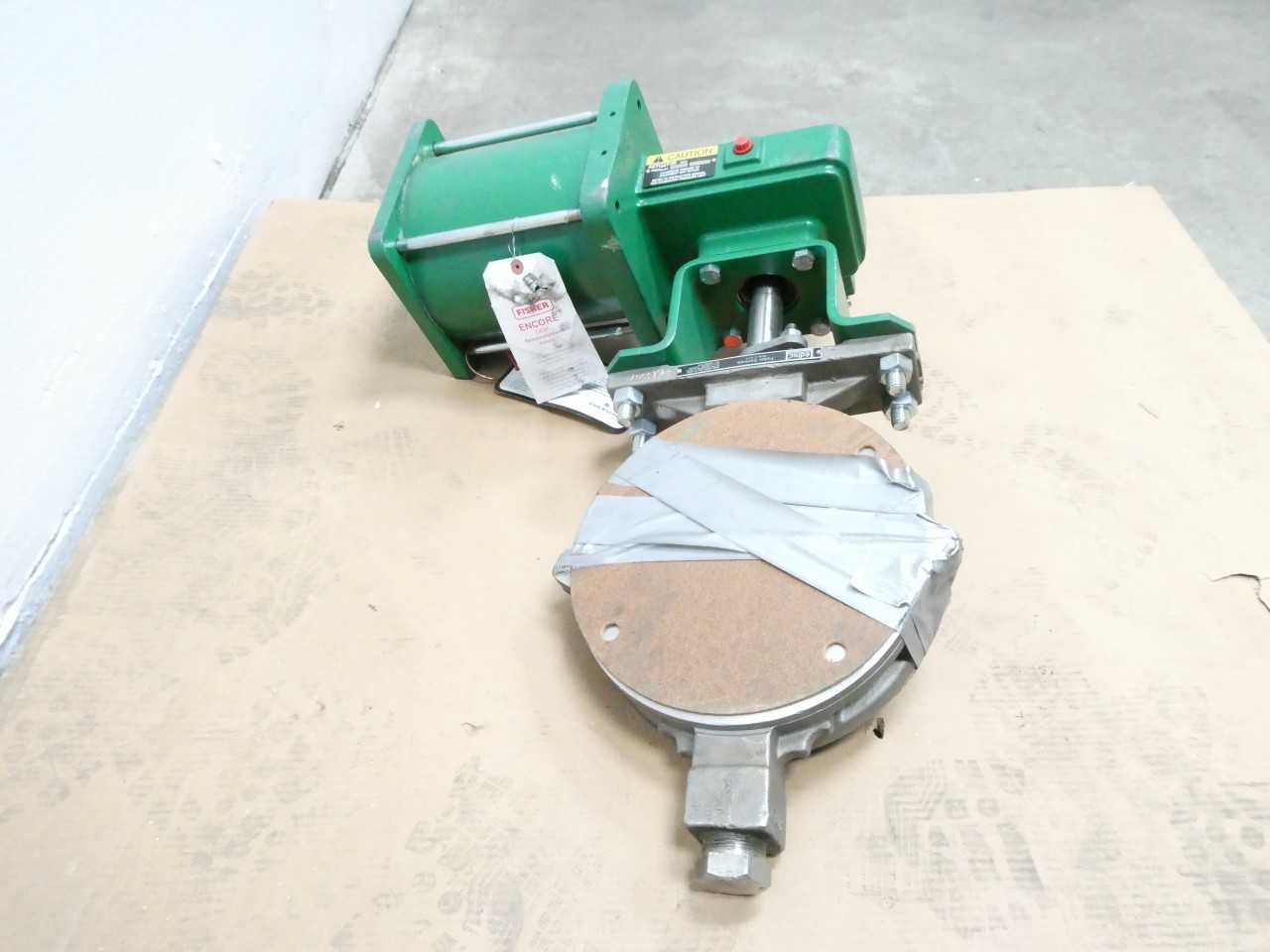 FISHER 8550 BUTTERFLY PNEUMATIC 1066 SIZE 75 150 STAINLESS WAFER 8IN CONTROL VALVE - CONTROL VALVE