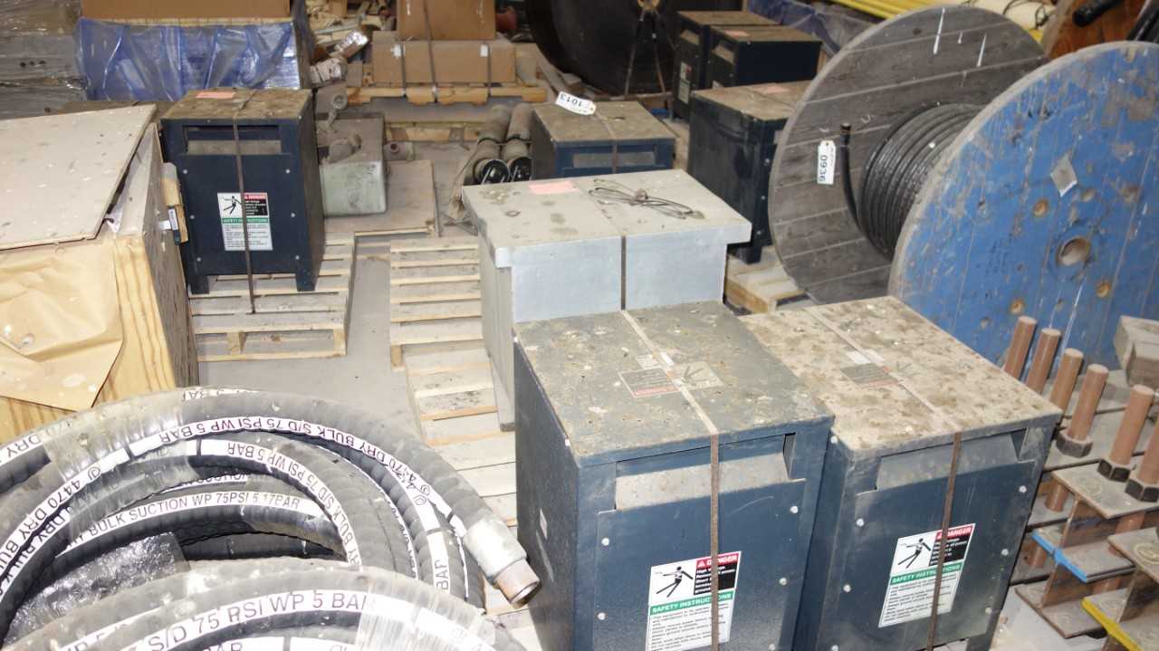 LOT OF 10 ASSORTED TRANSFORMER RECTIFIER, NWL 100A 2.5KV - CONTROL TRANSFORMERS