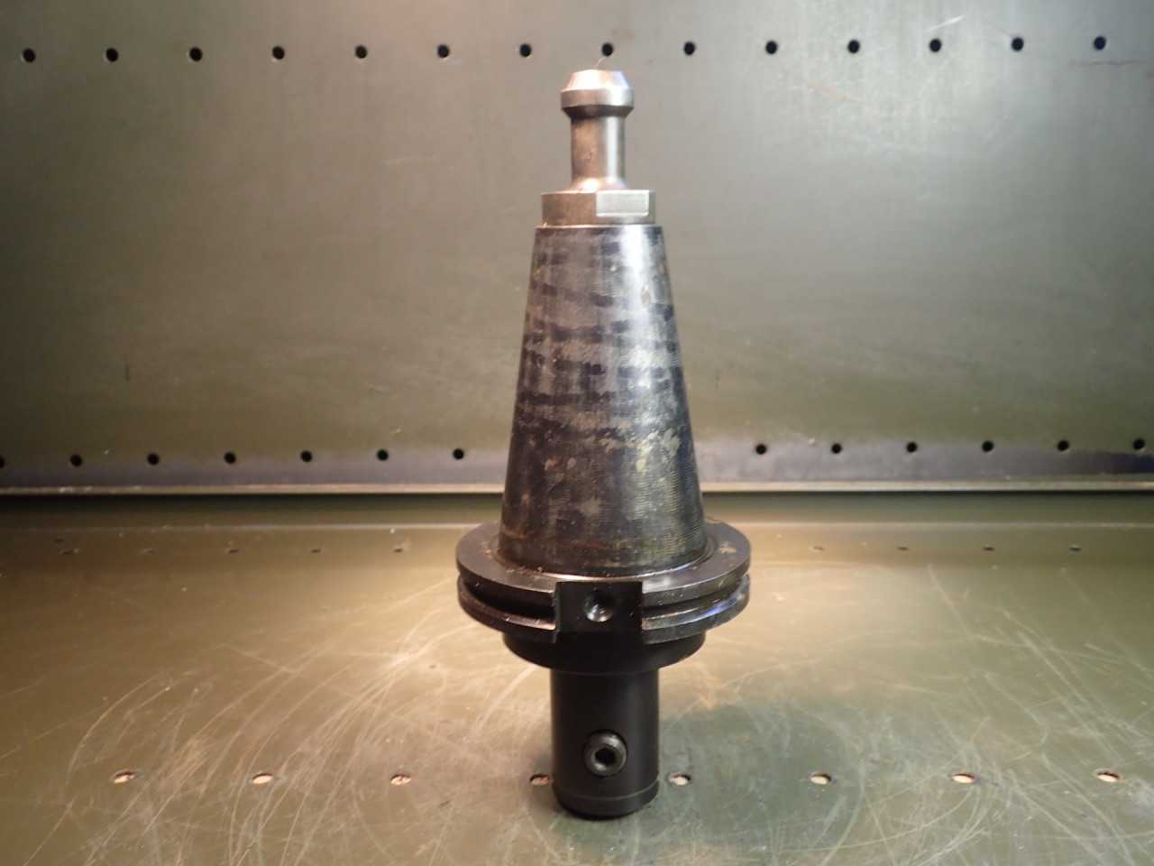 5/8" End Mill Tool Holder: 3-5/8" Projection, CAT-50, V-Flange Taper Shank - MACHINING ACCESSORIES & TOOLING