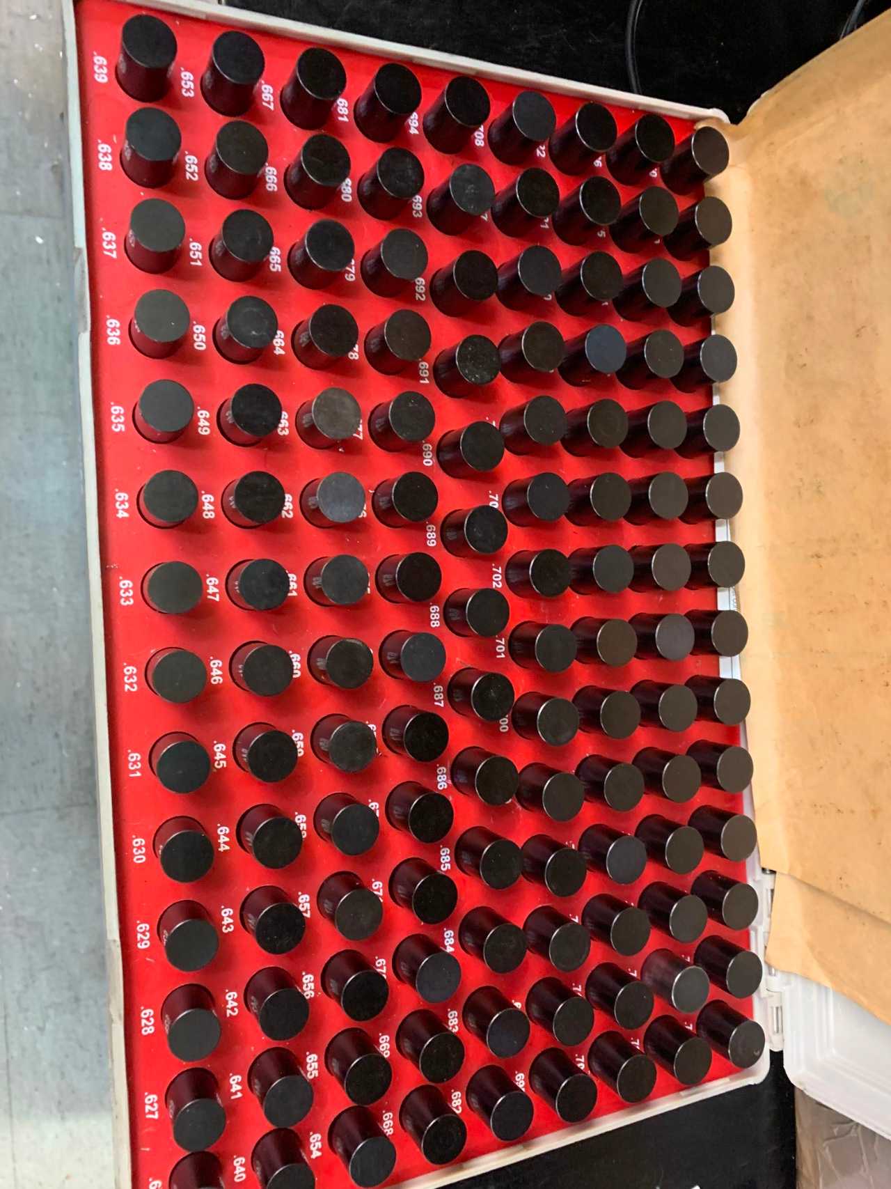 Vermont .6260"-.7500" Pin Gauge Set - INSTRUMENTATION